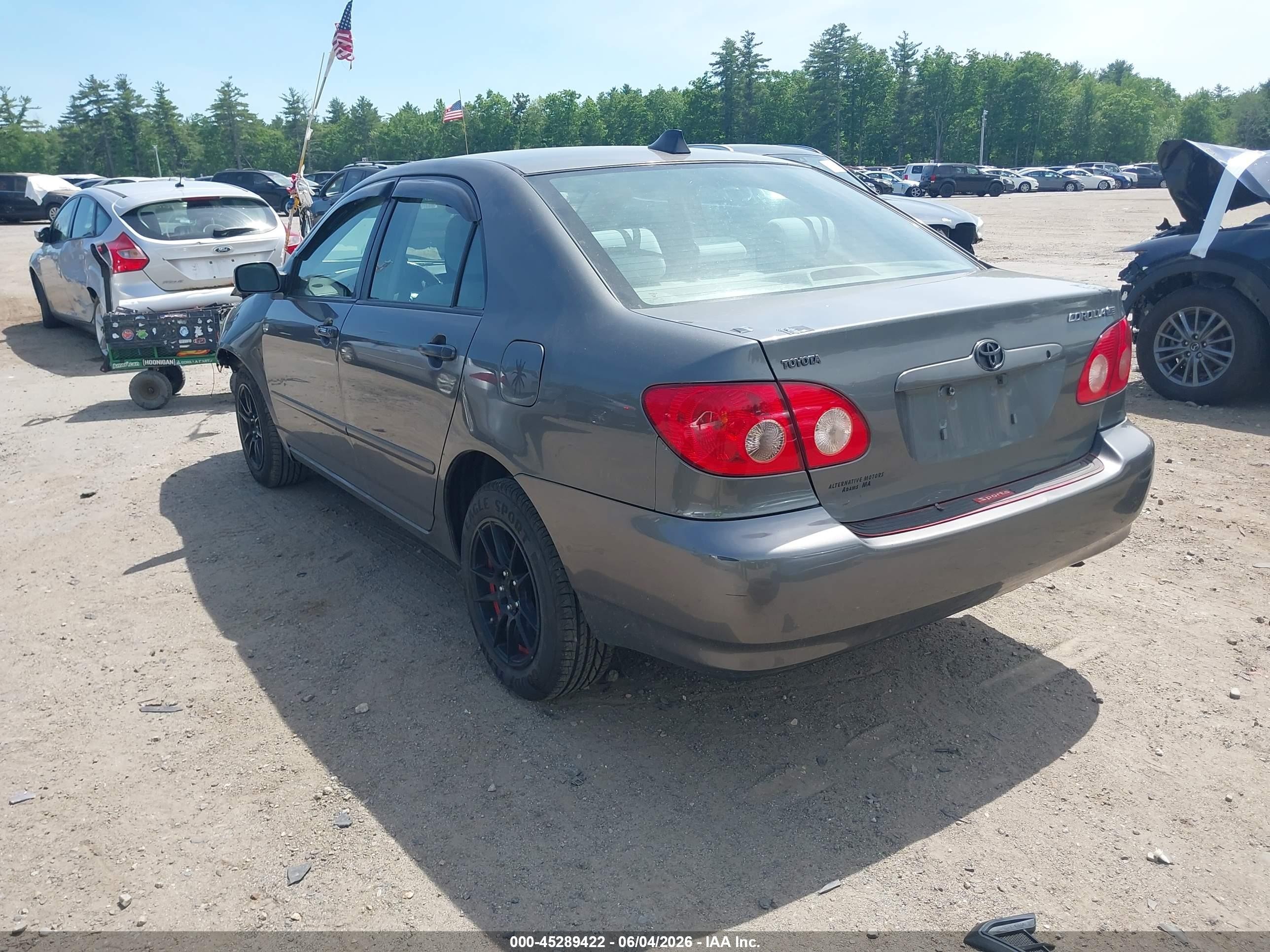 2008 Toyota Corolla Le Gray vin: 2T1BR30E18C903707