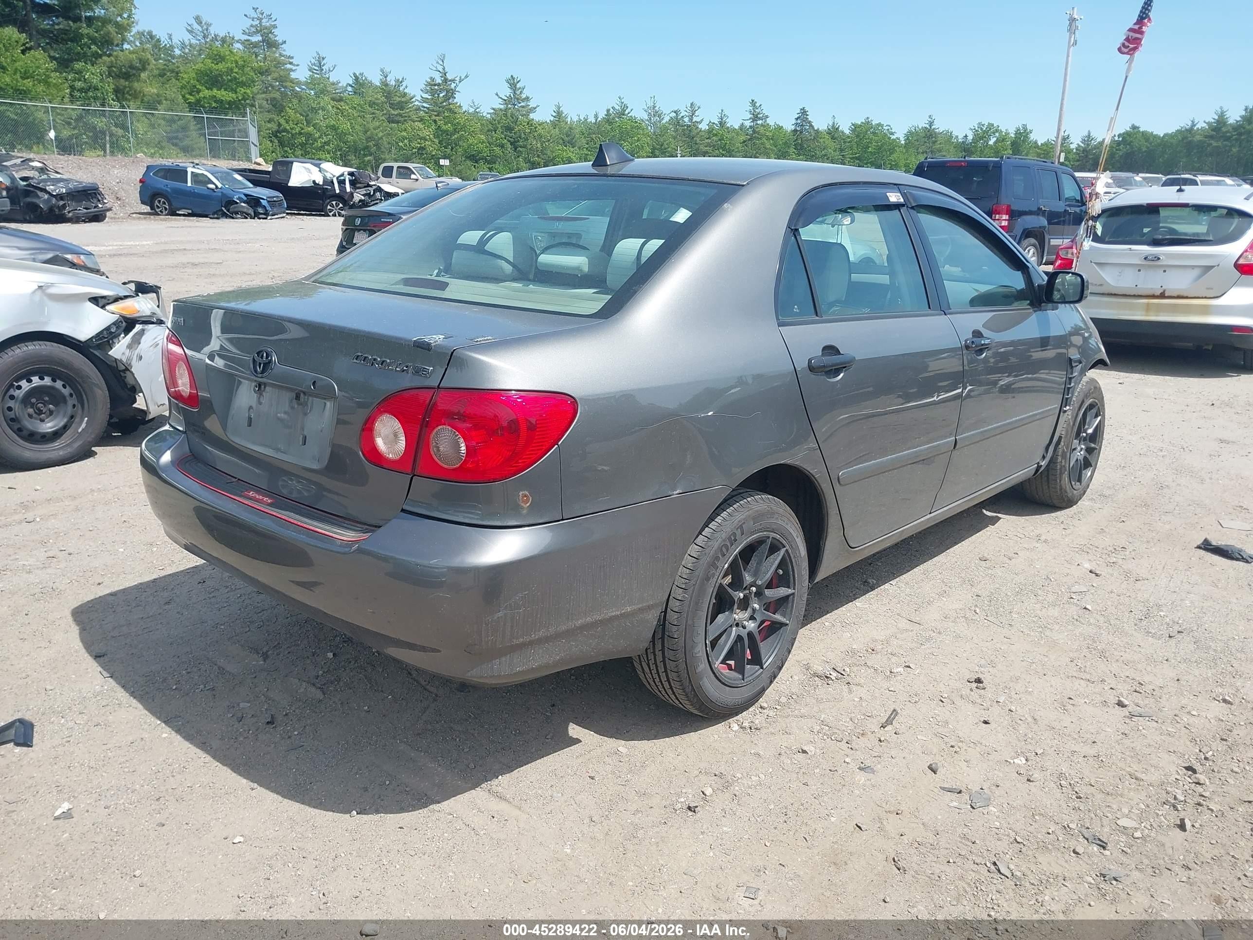 2008 Toyota Corolla Le Gray vin: 2T1BR30E18C903707