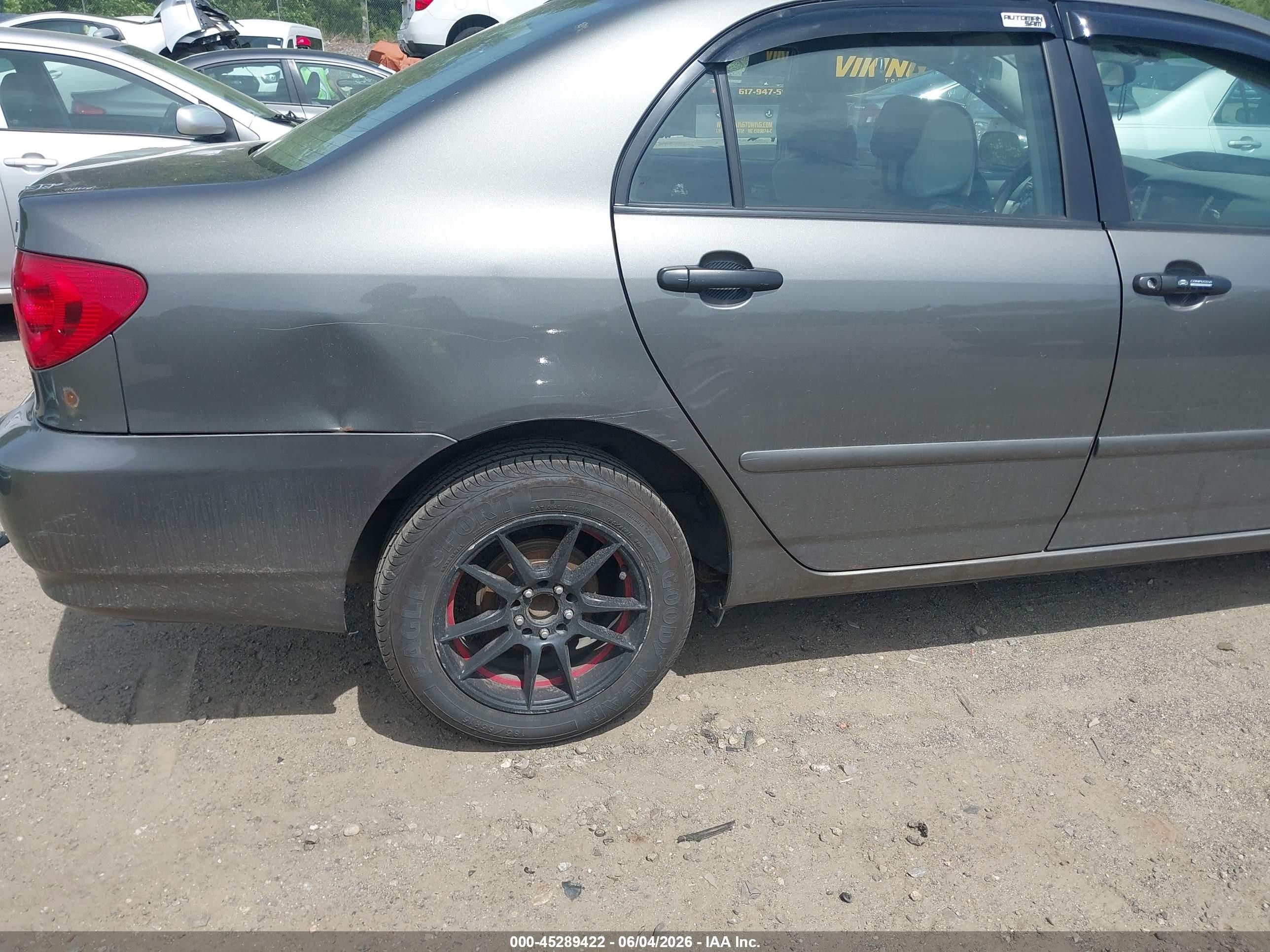 2008 Toyota Corolla Le Gray vin: 2T1BR30E18C903707