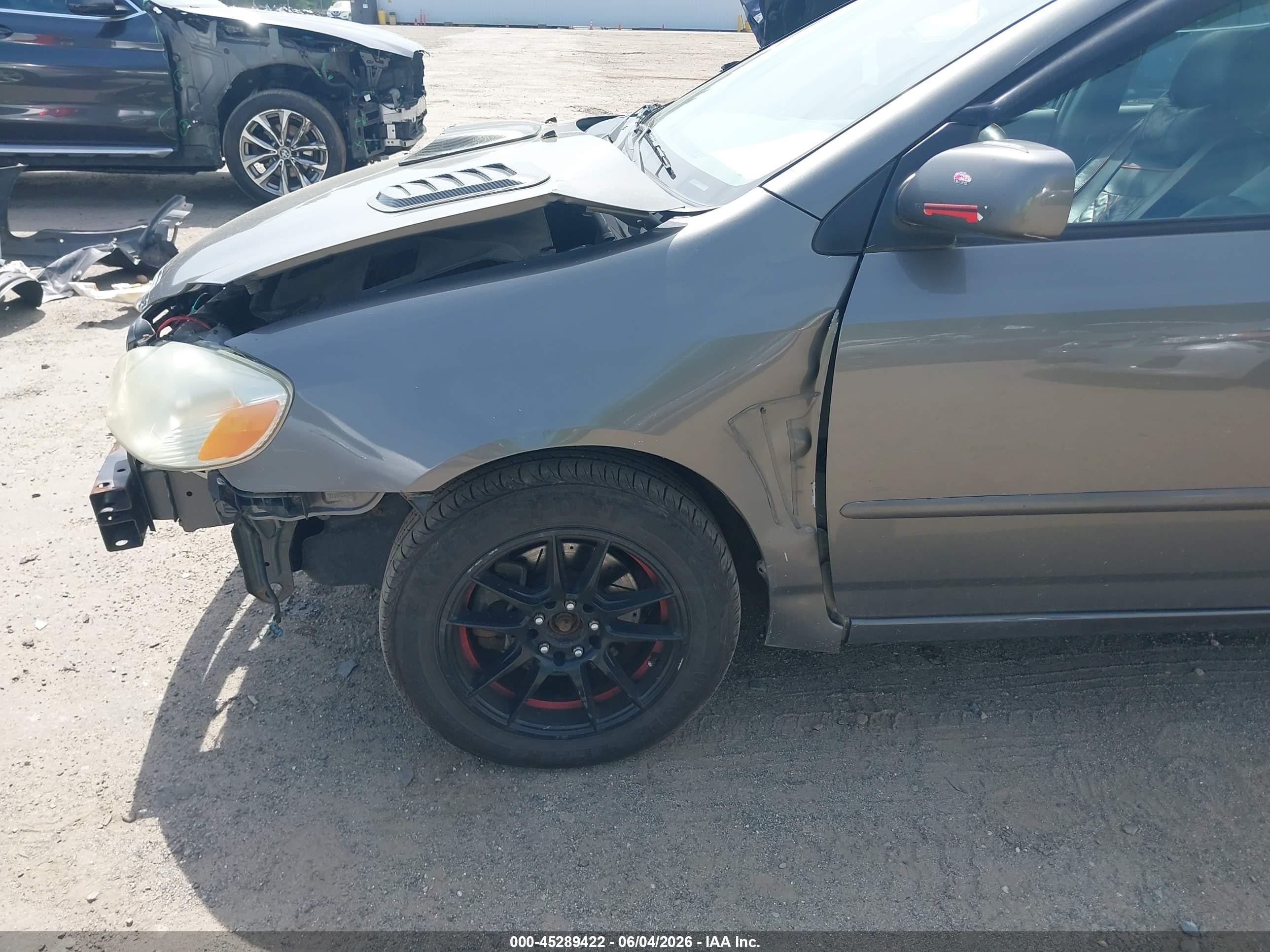 2008 Toyota Corolla Le Gray vin: 2T1BR30E18C903707