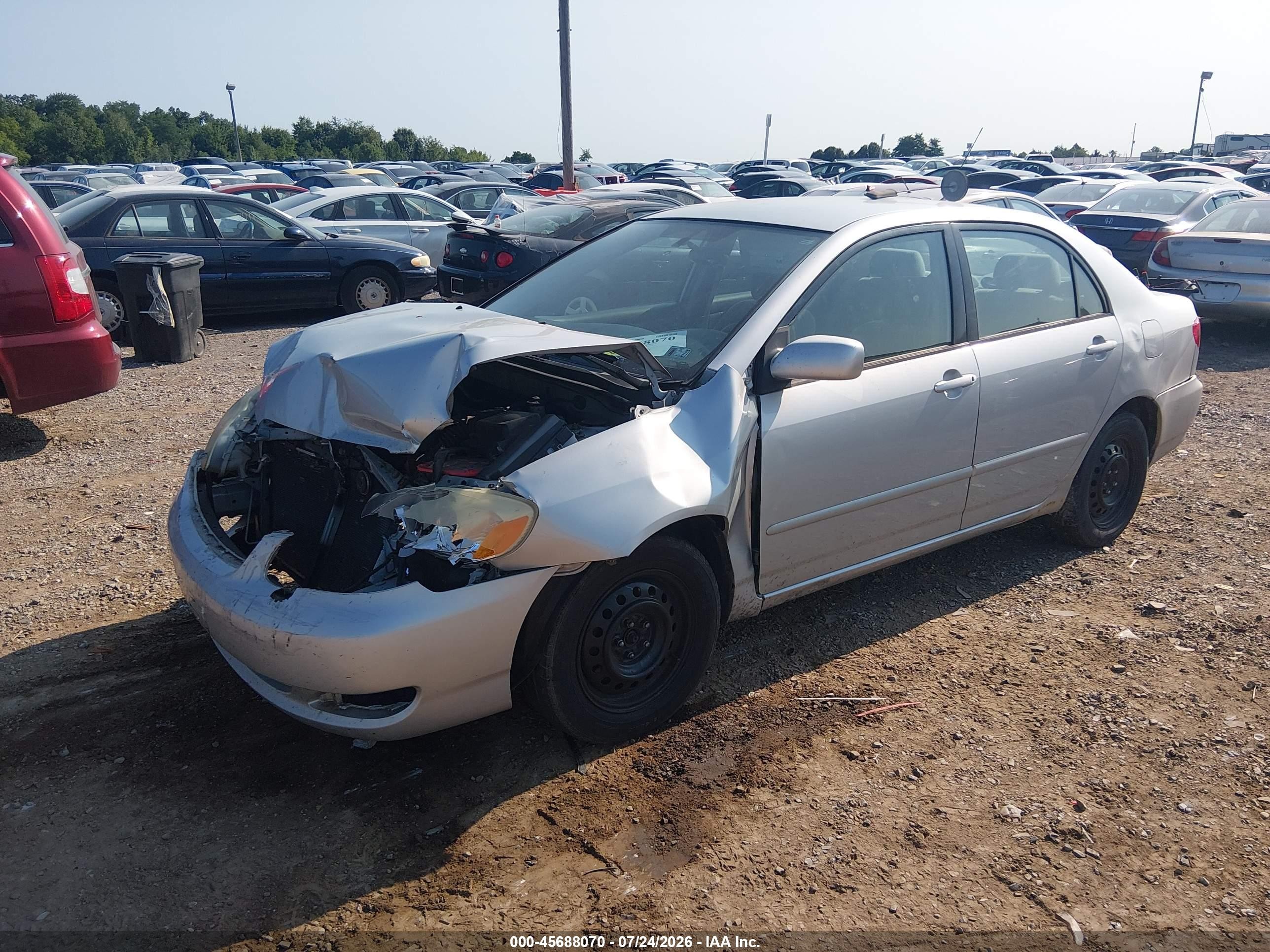 2005 Toyota Corolla Le Gray vin: 2T1BR30E25C417676