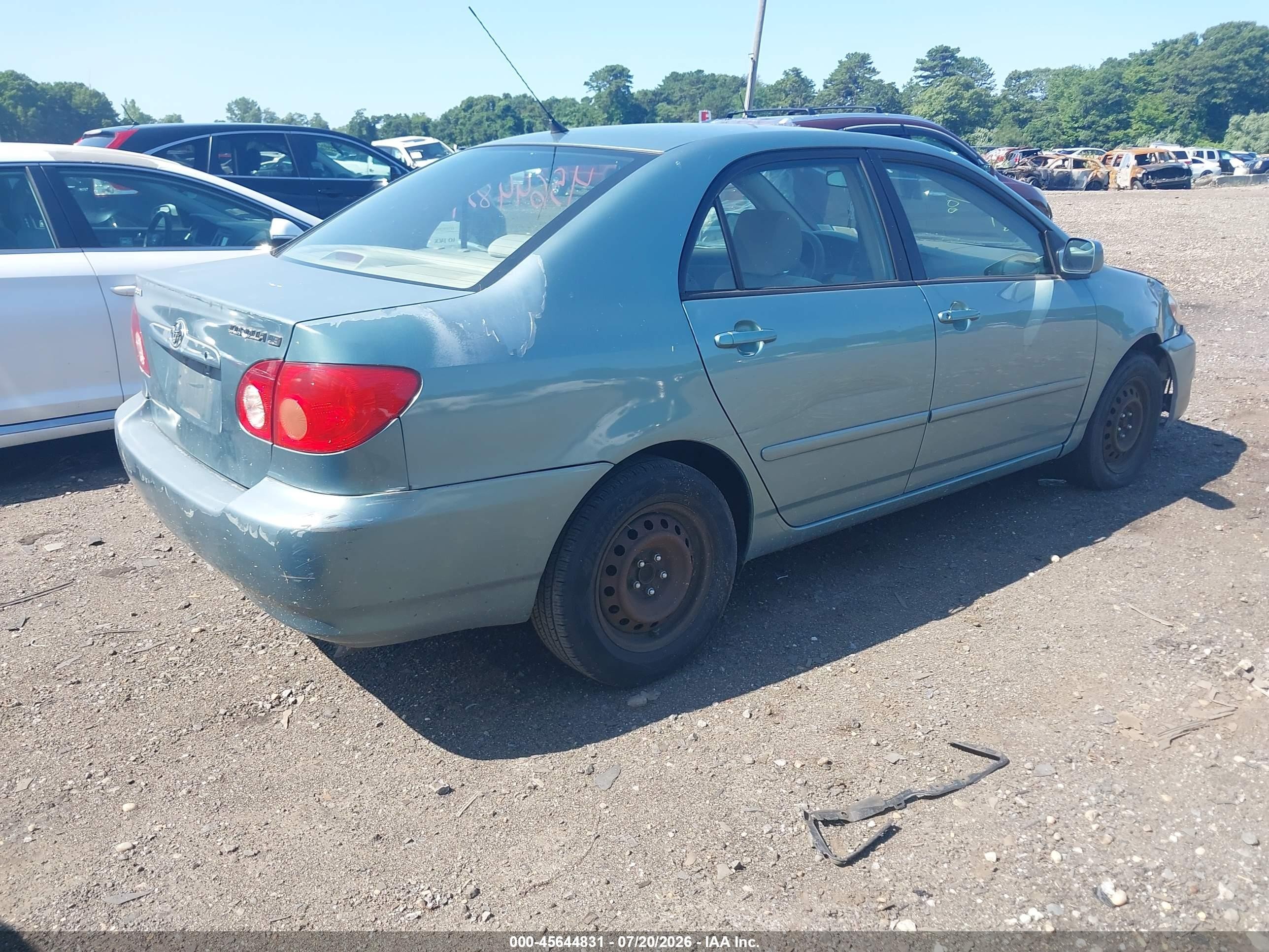 2006 Toyota Corolla Le Light Blue vin: 2T1BR30E26C599123