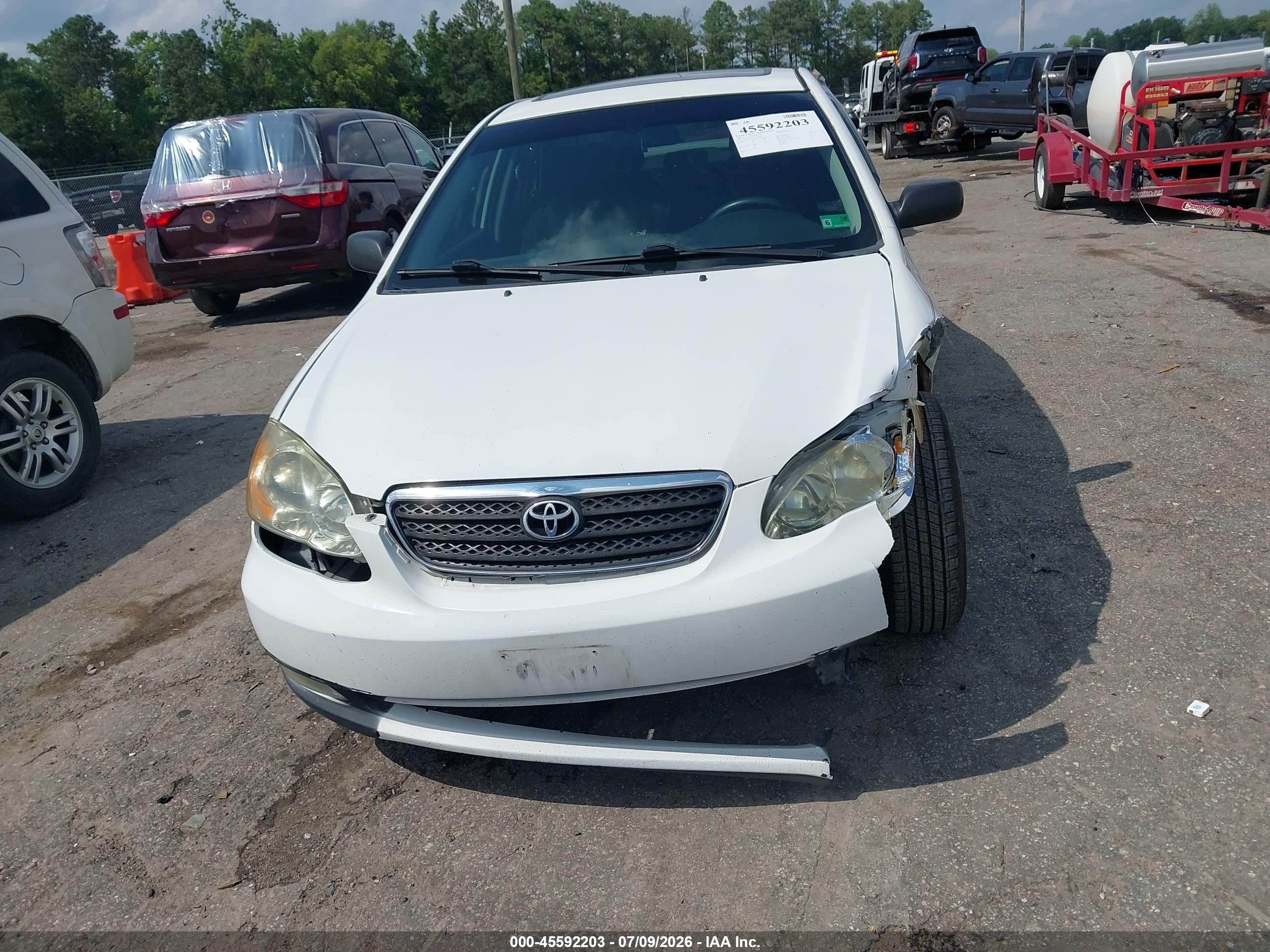 2007 Toyota Corolla S White vin: 2T1BR30E27C758482