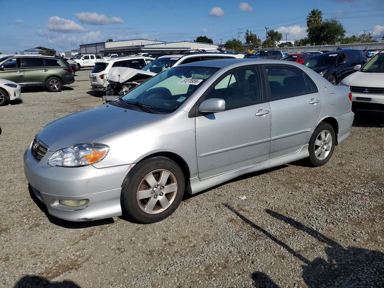 2007 Toyota Corolla S Серебряный vin: 2T1BR30E27C806059