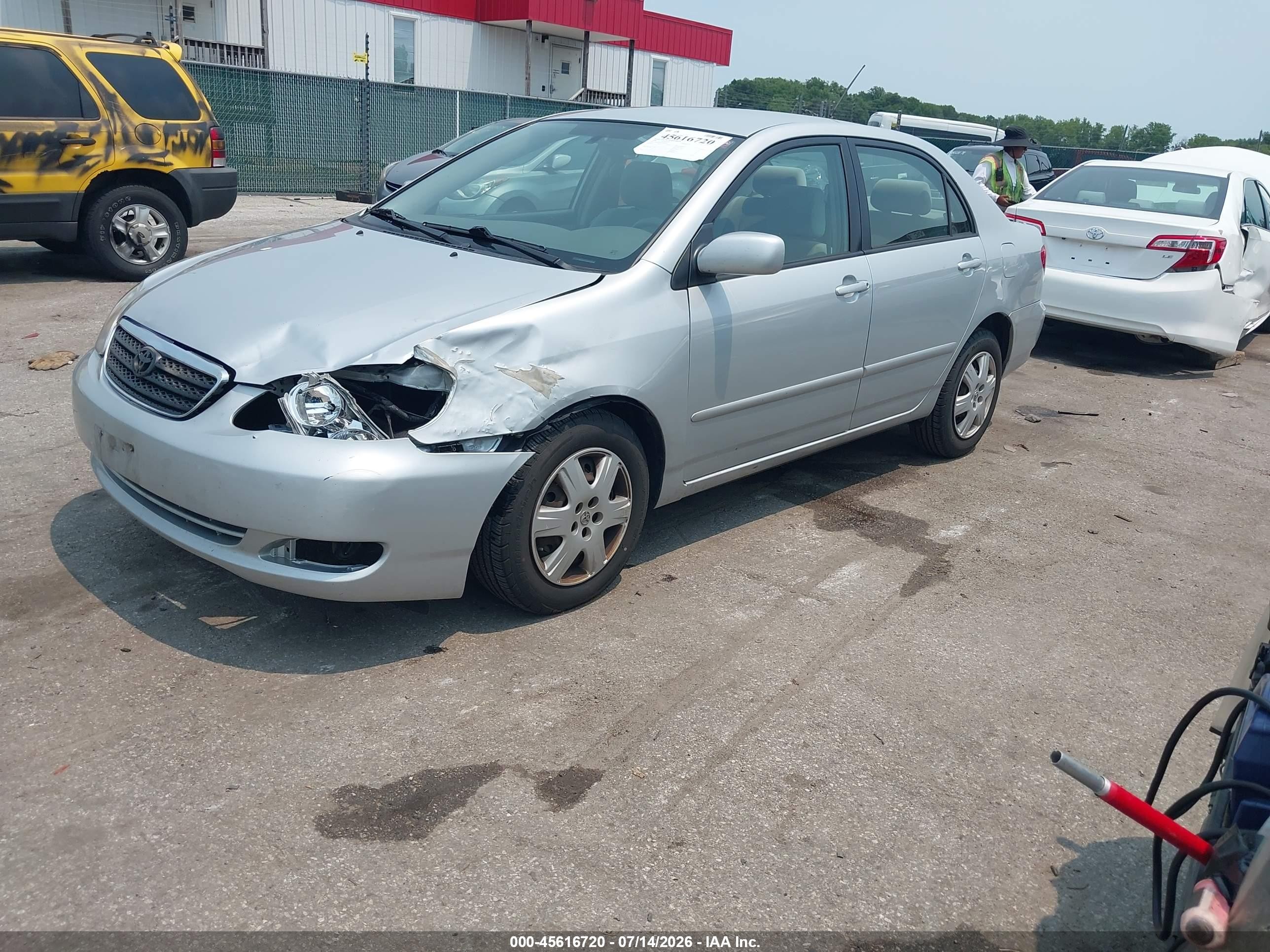 2008 Toyota Corolla Le Silver vin: 2T1BR30E28C894936