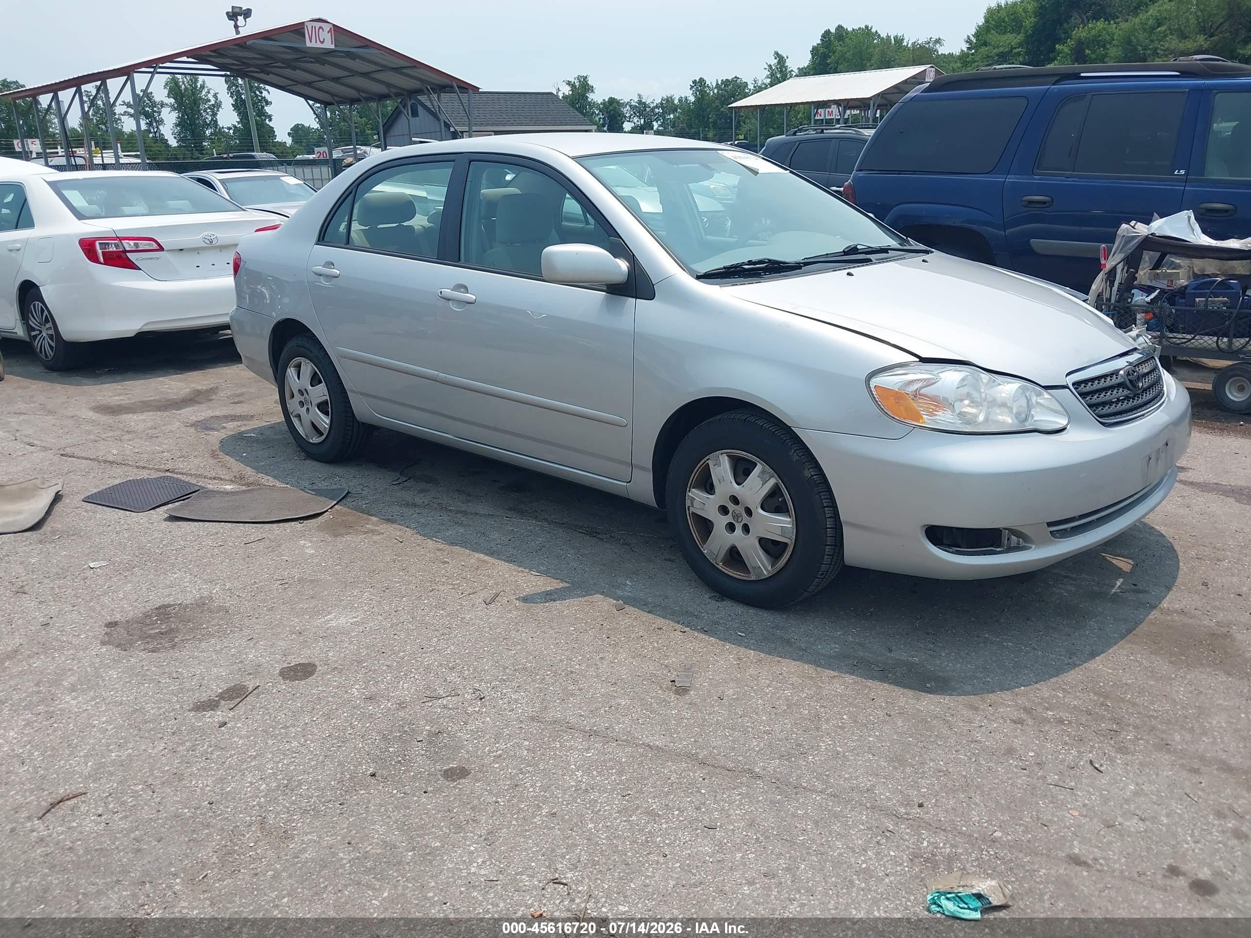 2008 Toyota Corolla Le Silver vin: 2T1BR30E28C894936