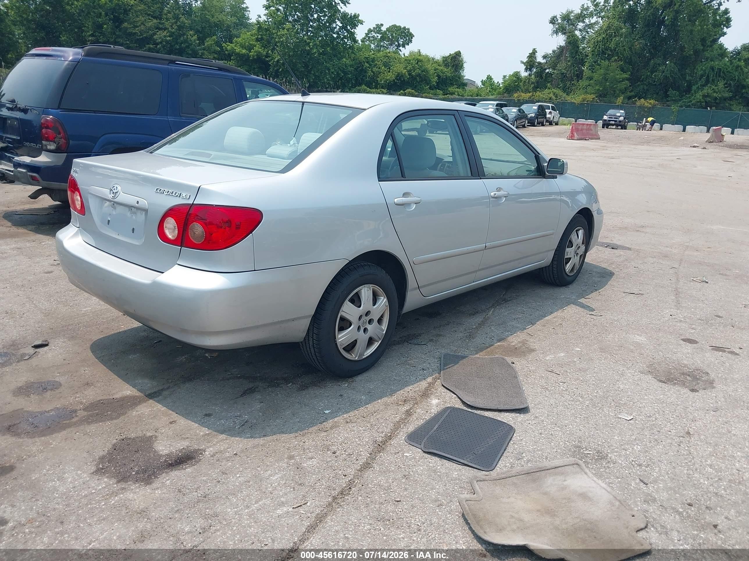 2008 Toyota Corolla Le Silver vin: 2T1BR30E28C894936