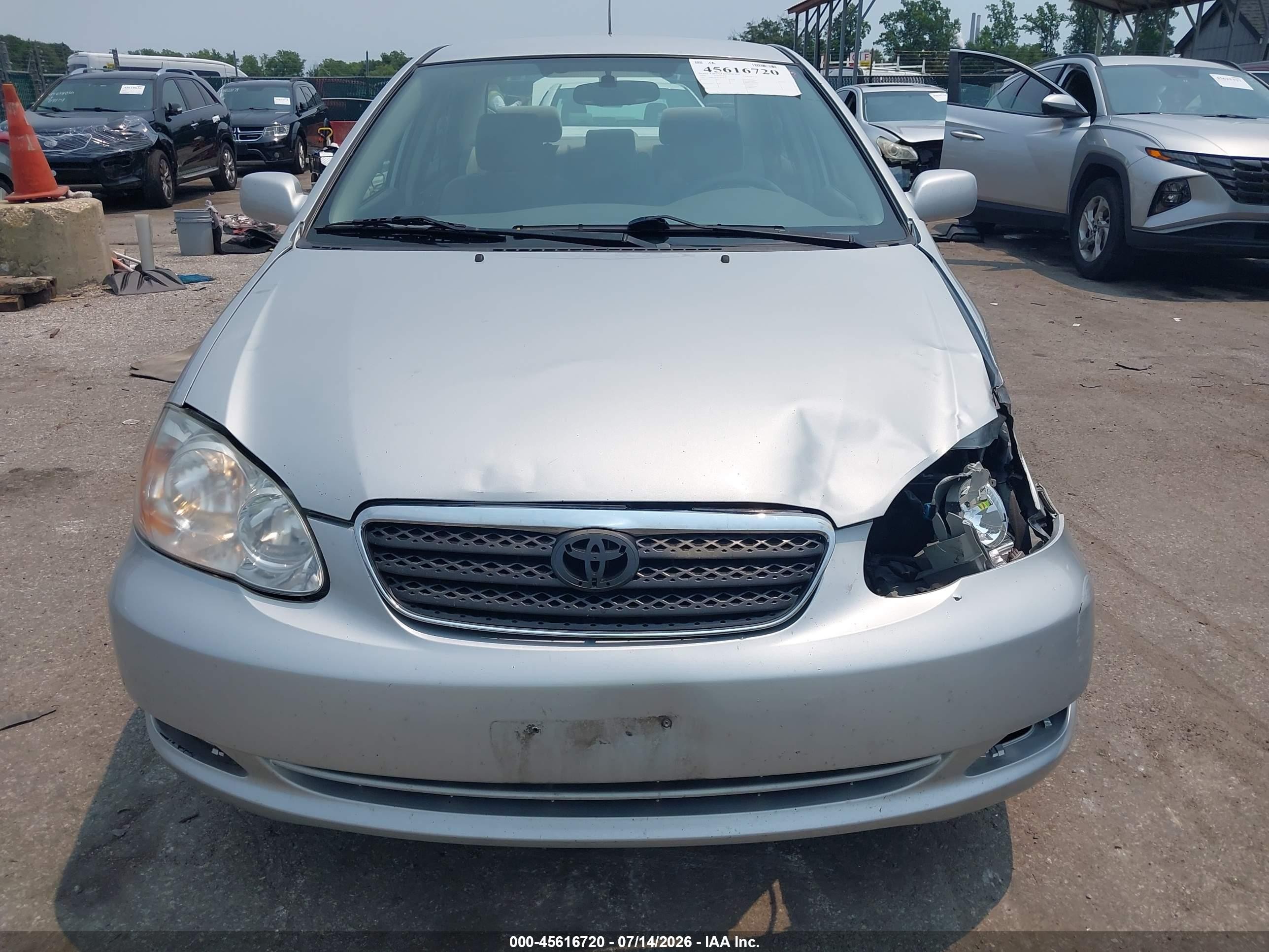 2008 Toyota Corolla Le Silver vin: 2T1BR30E28C894936