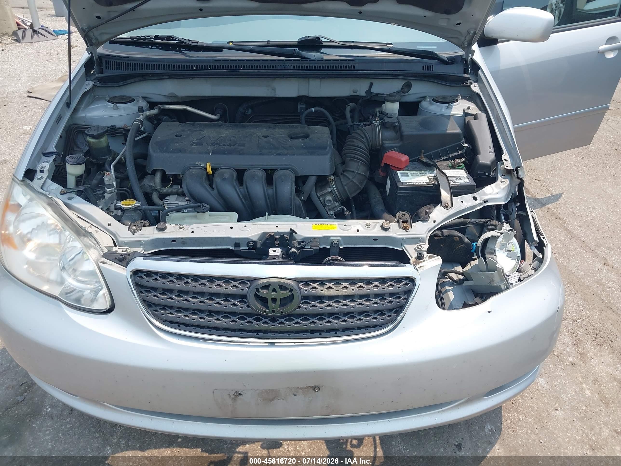 2008 Toyota Corolla Le Silver vin: 2T1BR30E28C894936