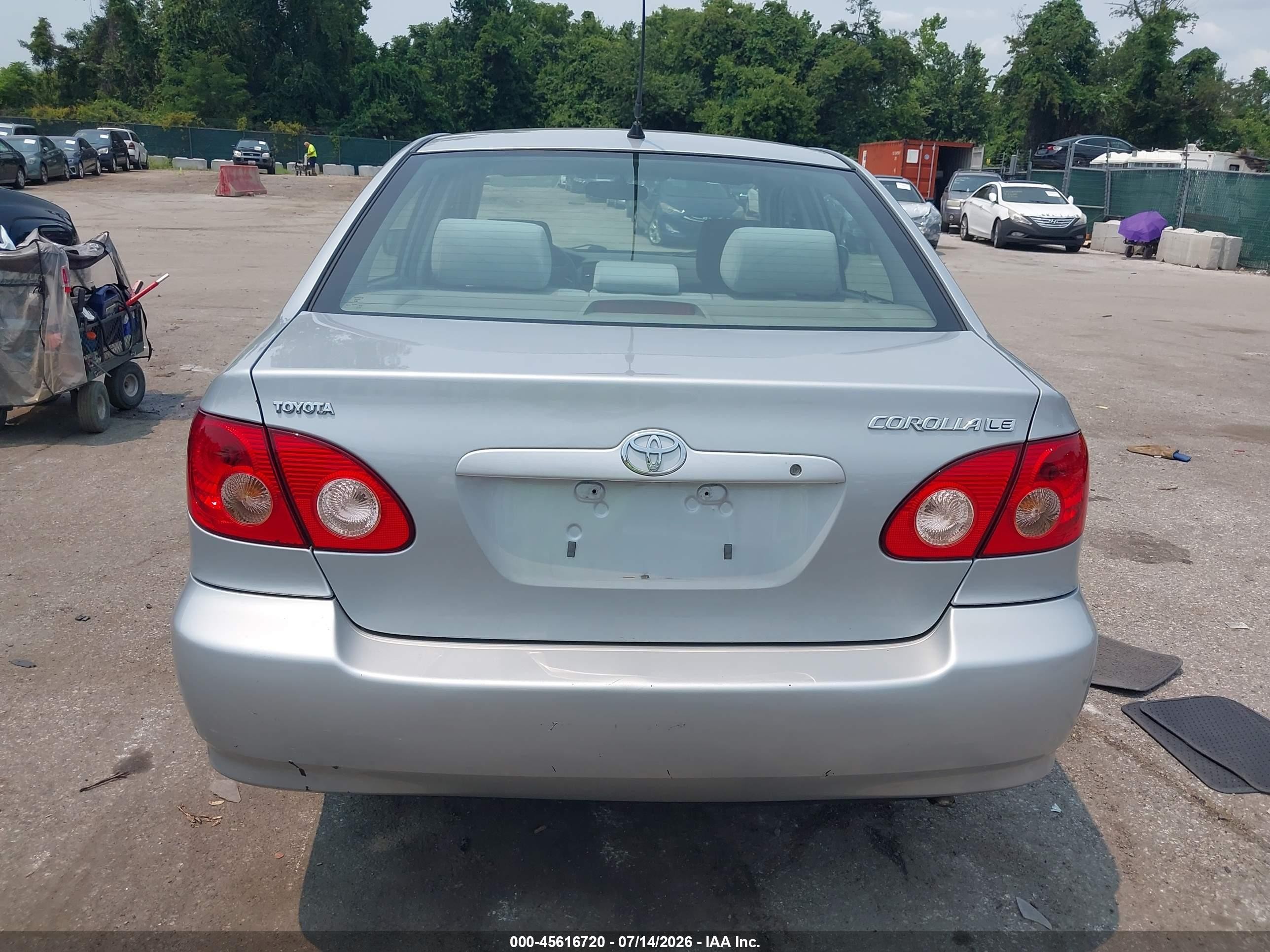 2008 Toyota Corolla Le Silver vin: 2T1BR30E28C894936