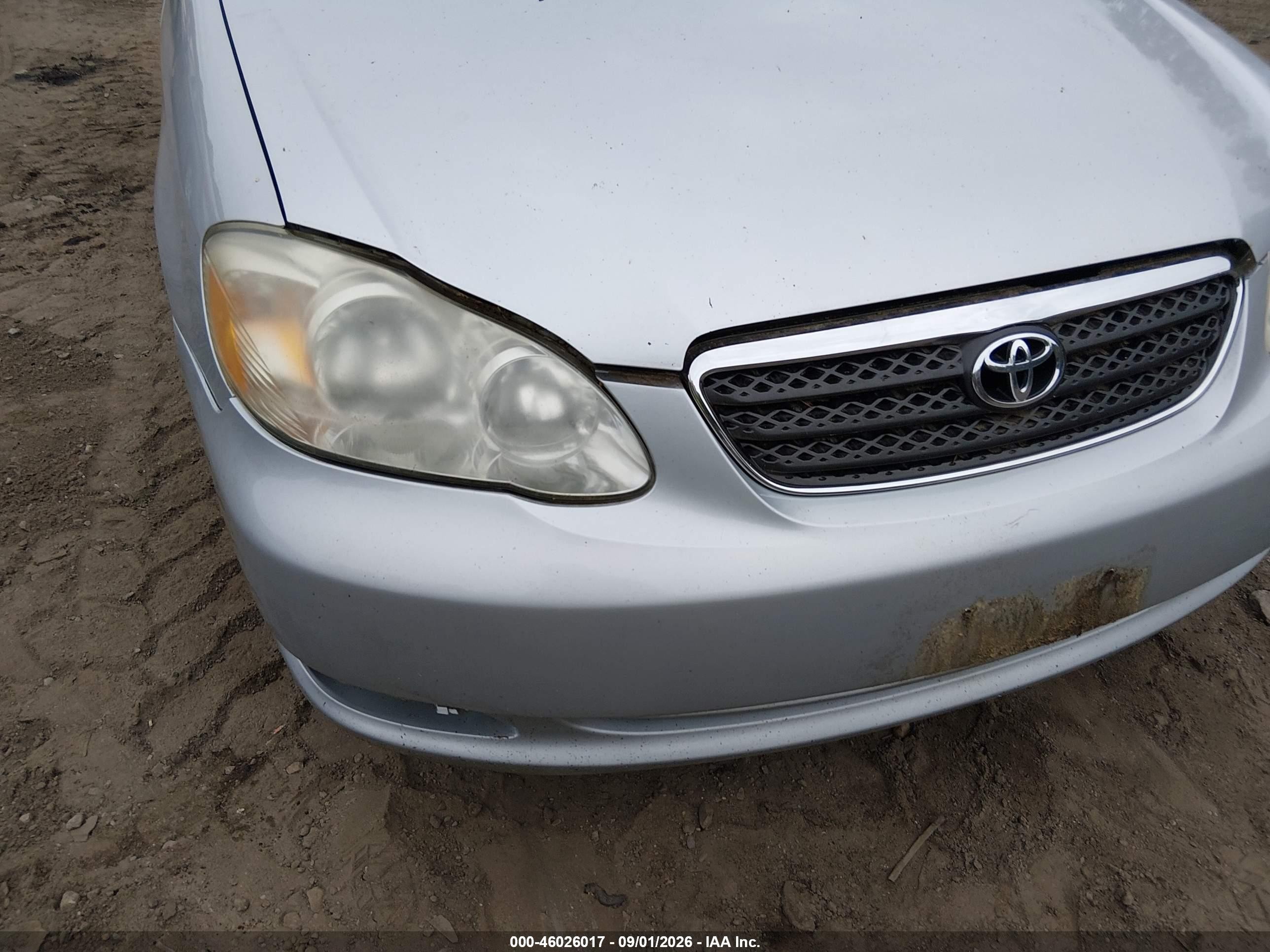 2005 Toyota Corolla Le Silver vin: 2T1BR30E35C506947