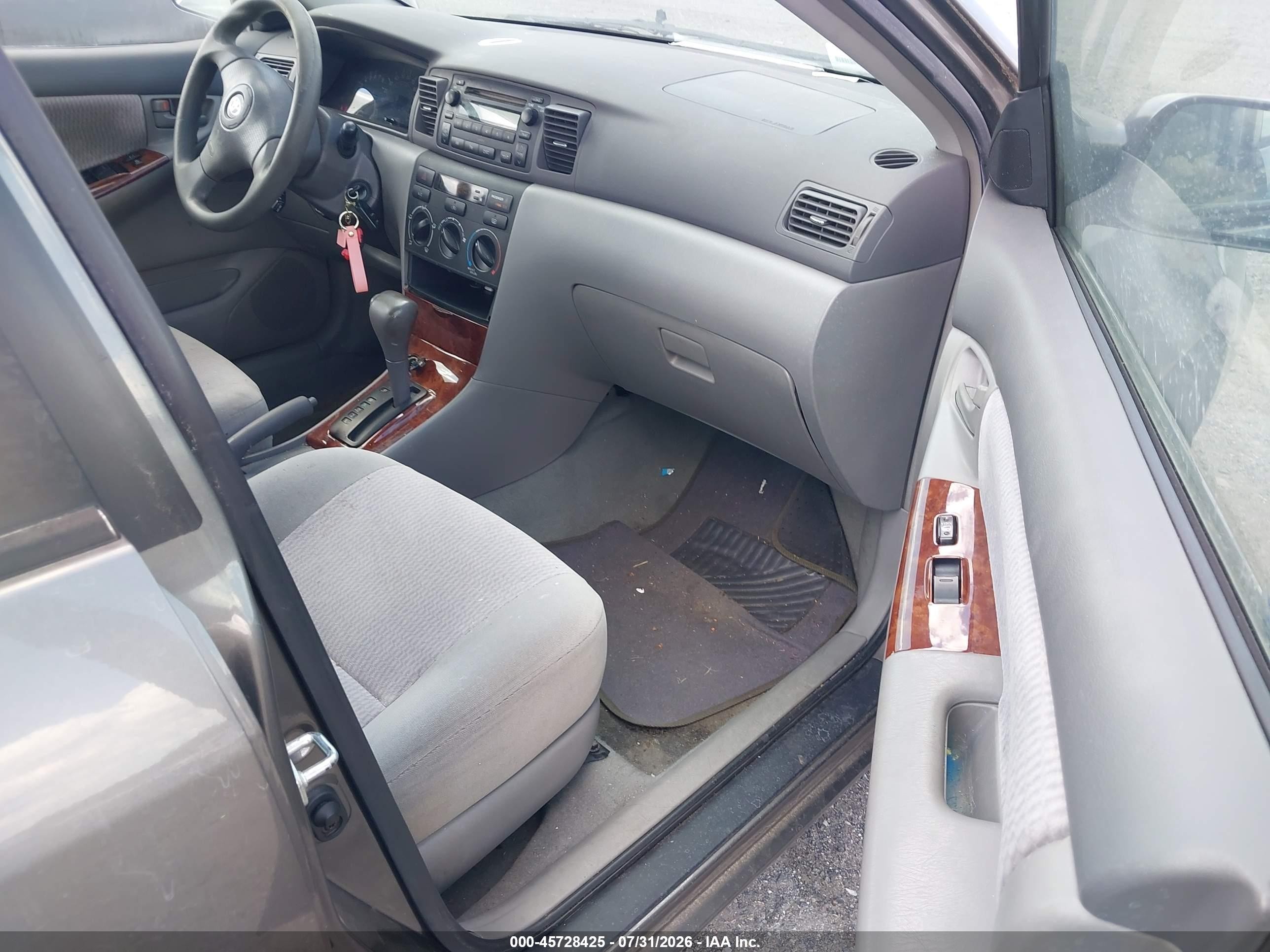 2006 Toyota Corolla Le Gray vin: 2T1BR30E36C574781