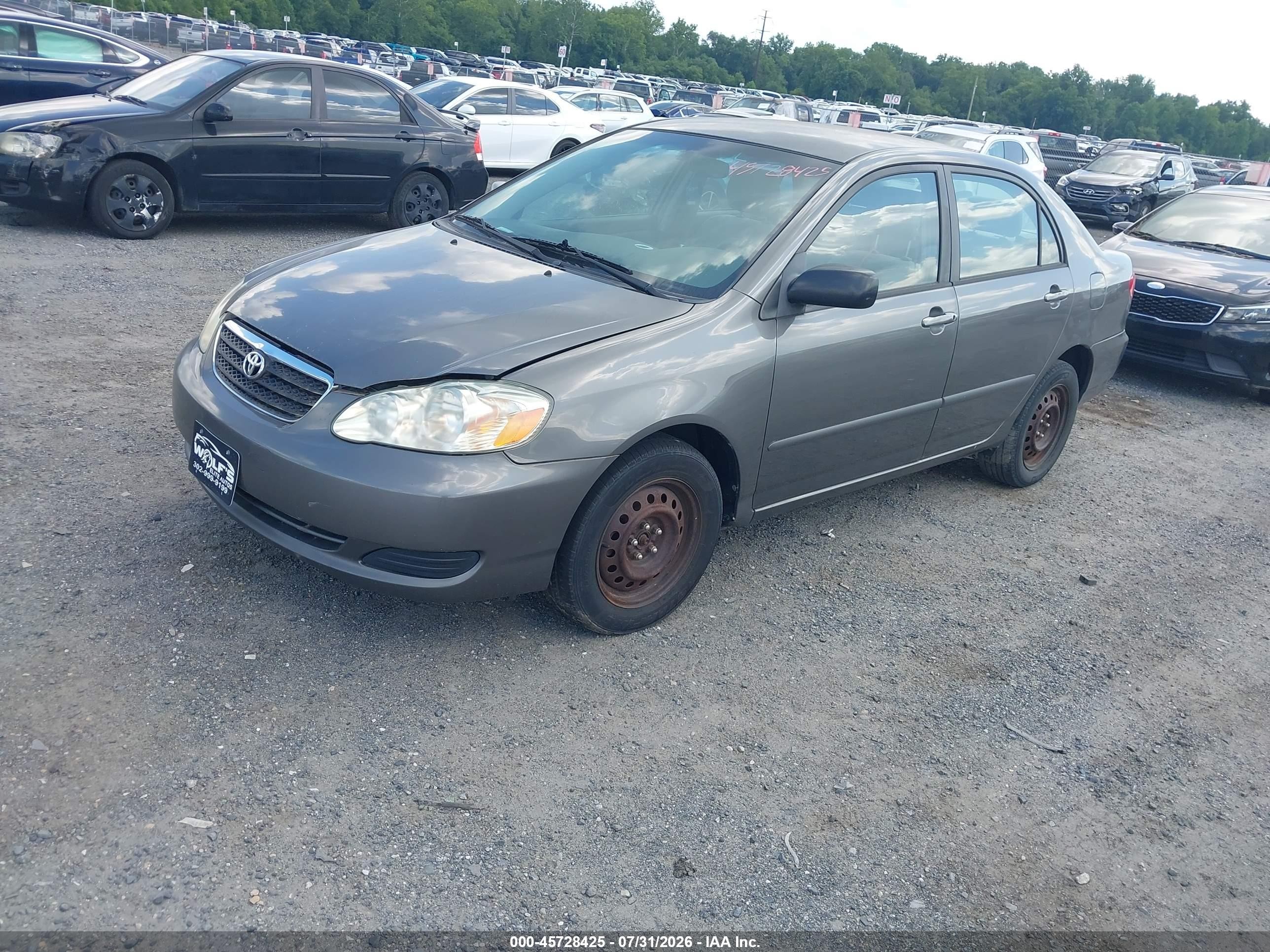 2006 Toyota Corolla Le Gray vin: 2T1BR30E36C574781