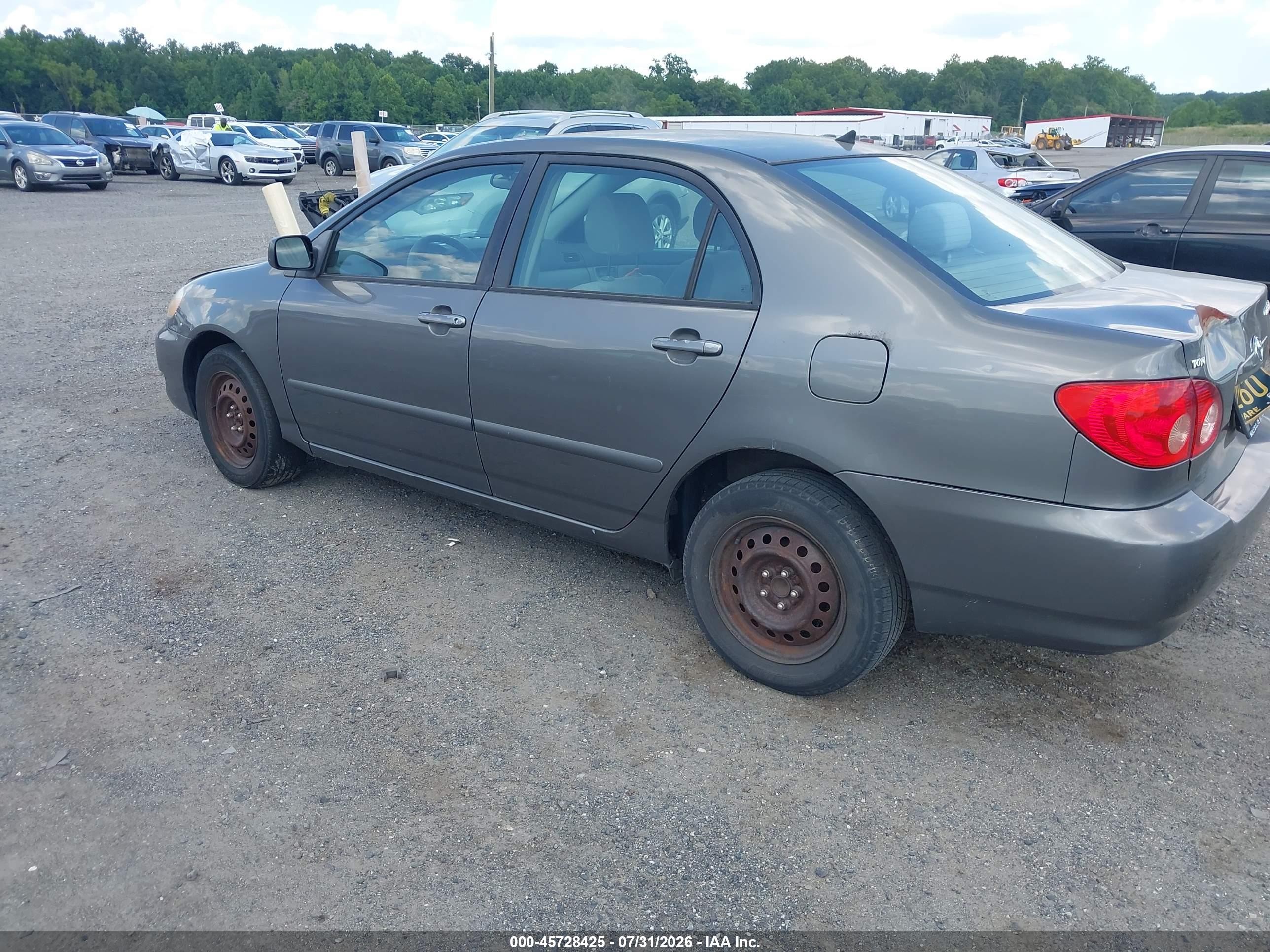 2006 Toyota Corolla Le Gray vin: 2T1BR30E36C574781