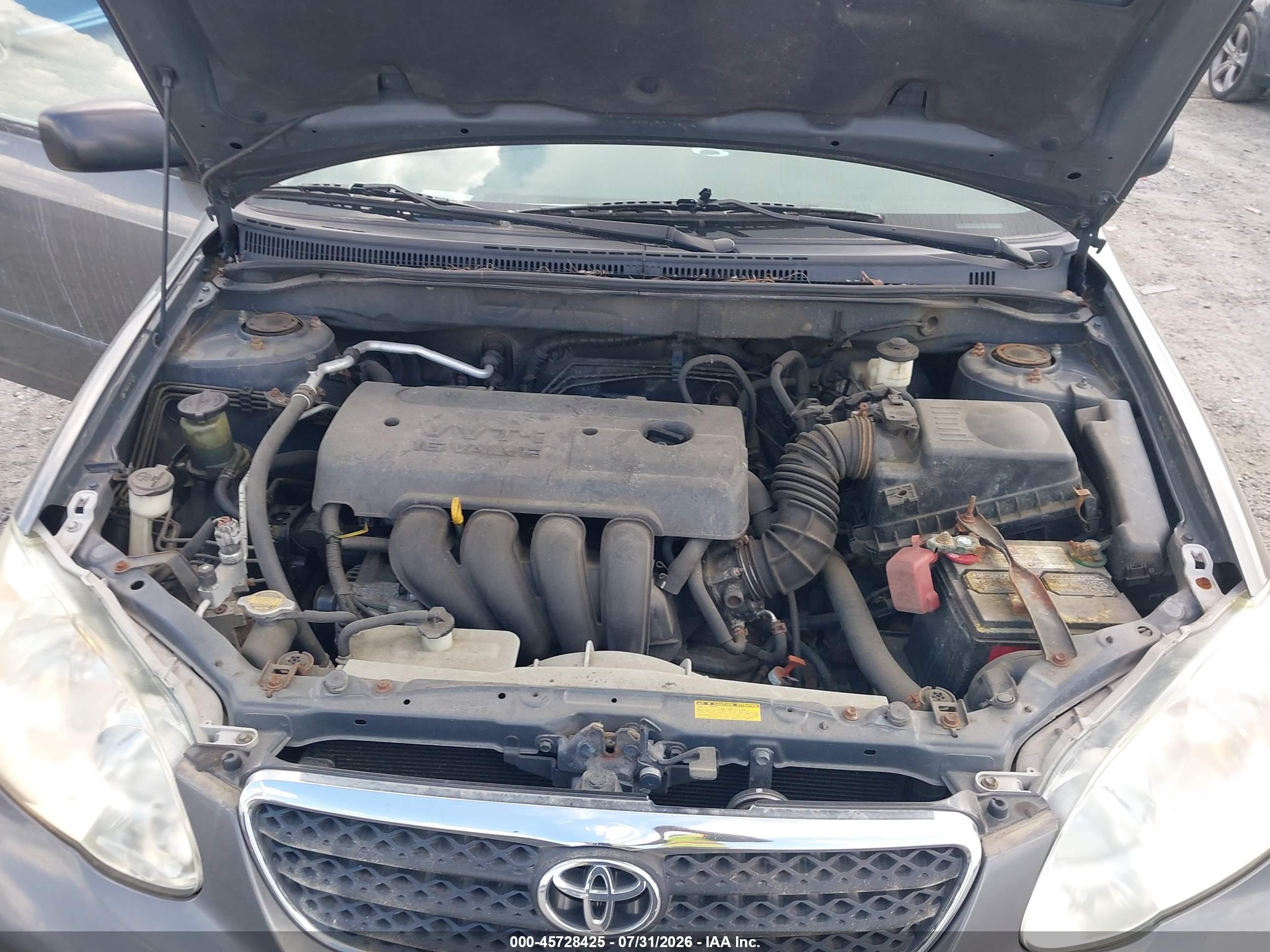 2006 Toyota Corolla Le Gray vin: 2T1BR30E36C574781