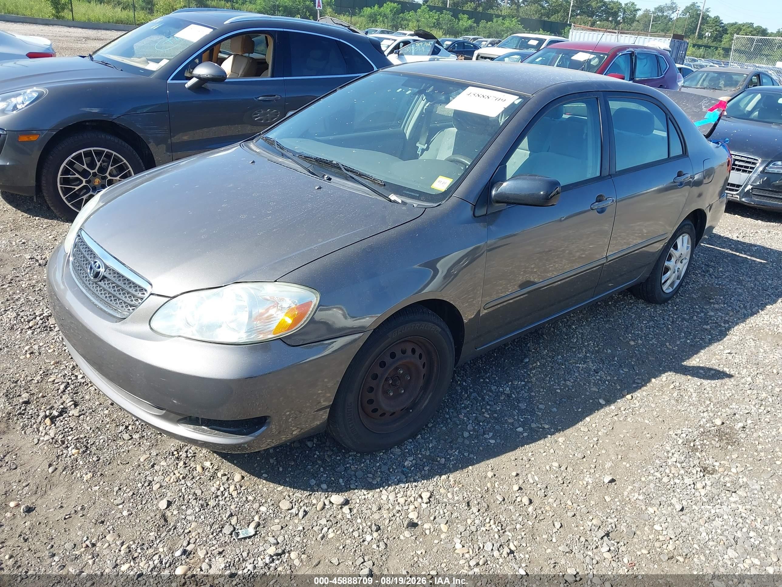 2006 Toyota Corolla Le Gray vin: 2T1BR30E36C583478
