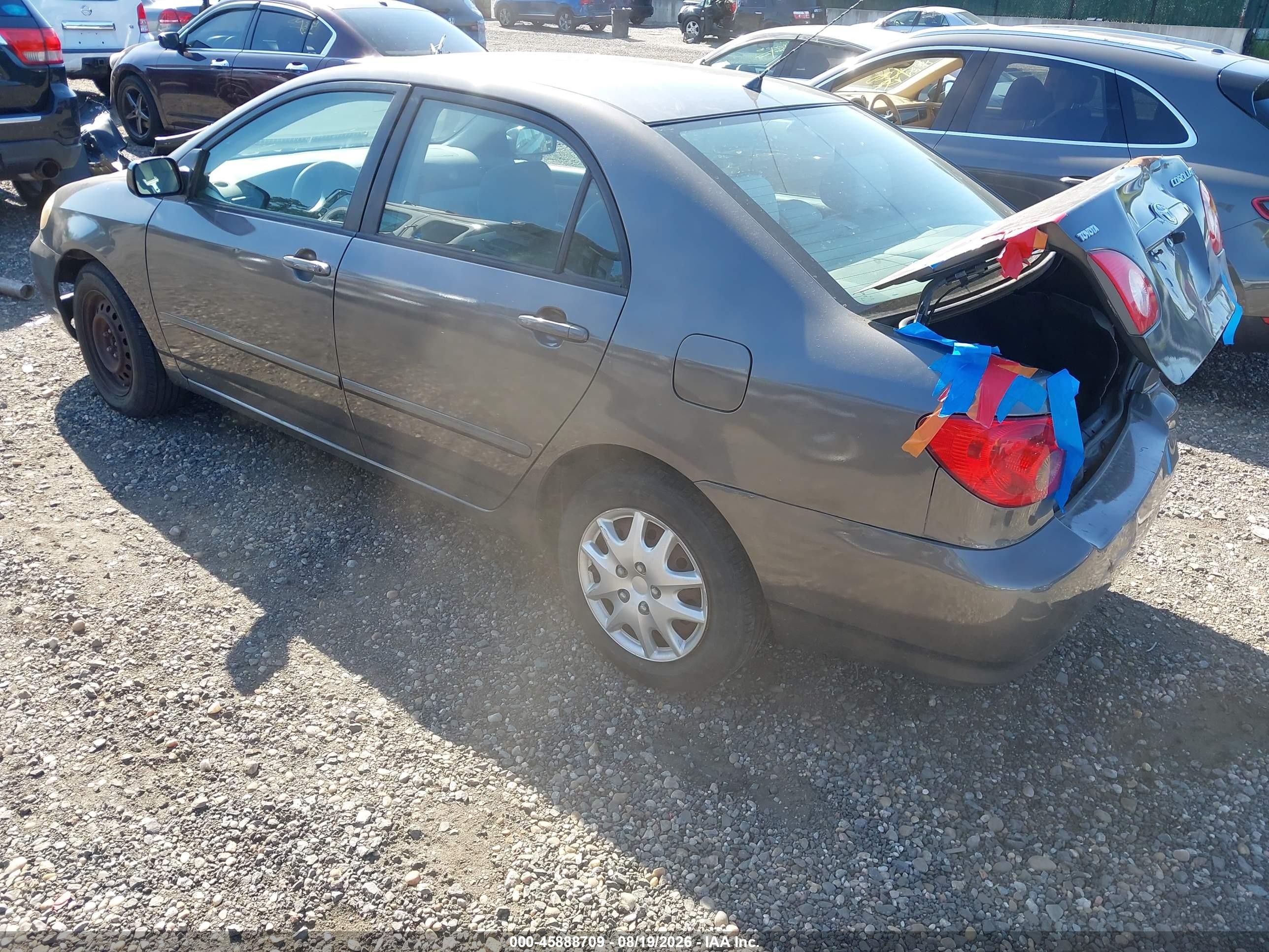 2006 Toyota Corolla Le Gray vin: 2T1BR30E36C583478