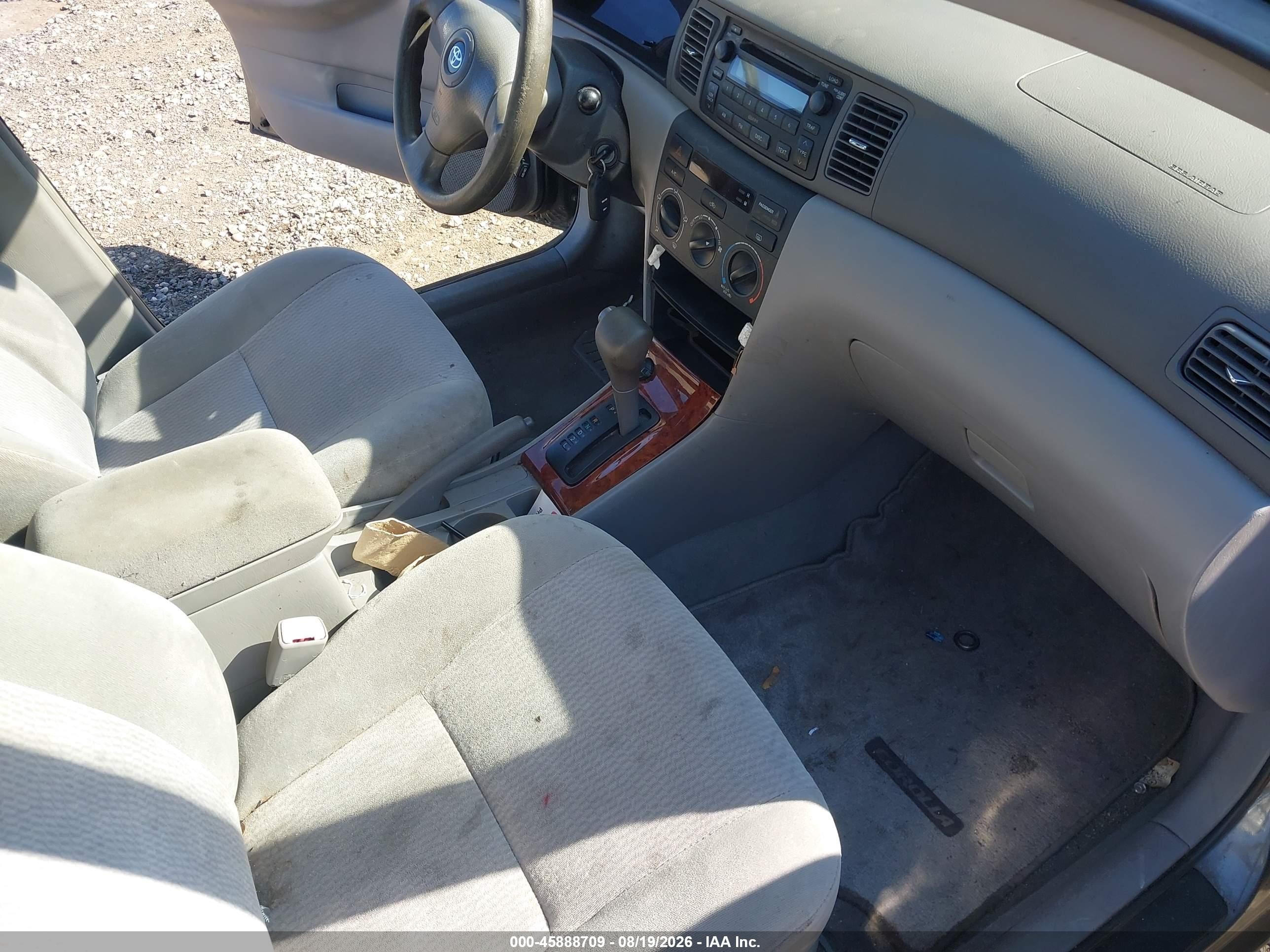 2006 Toyota Corolla Le Gray vin: 2T1BR30E36C583478