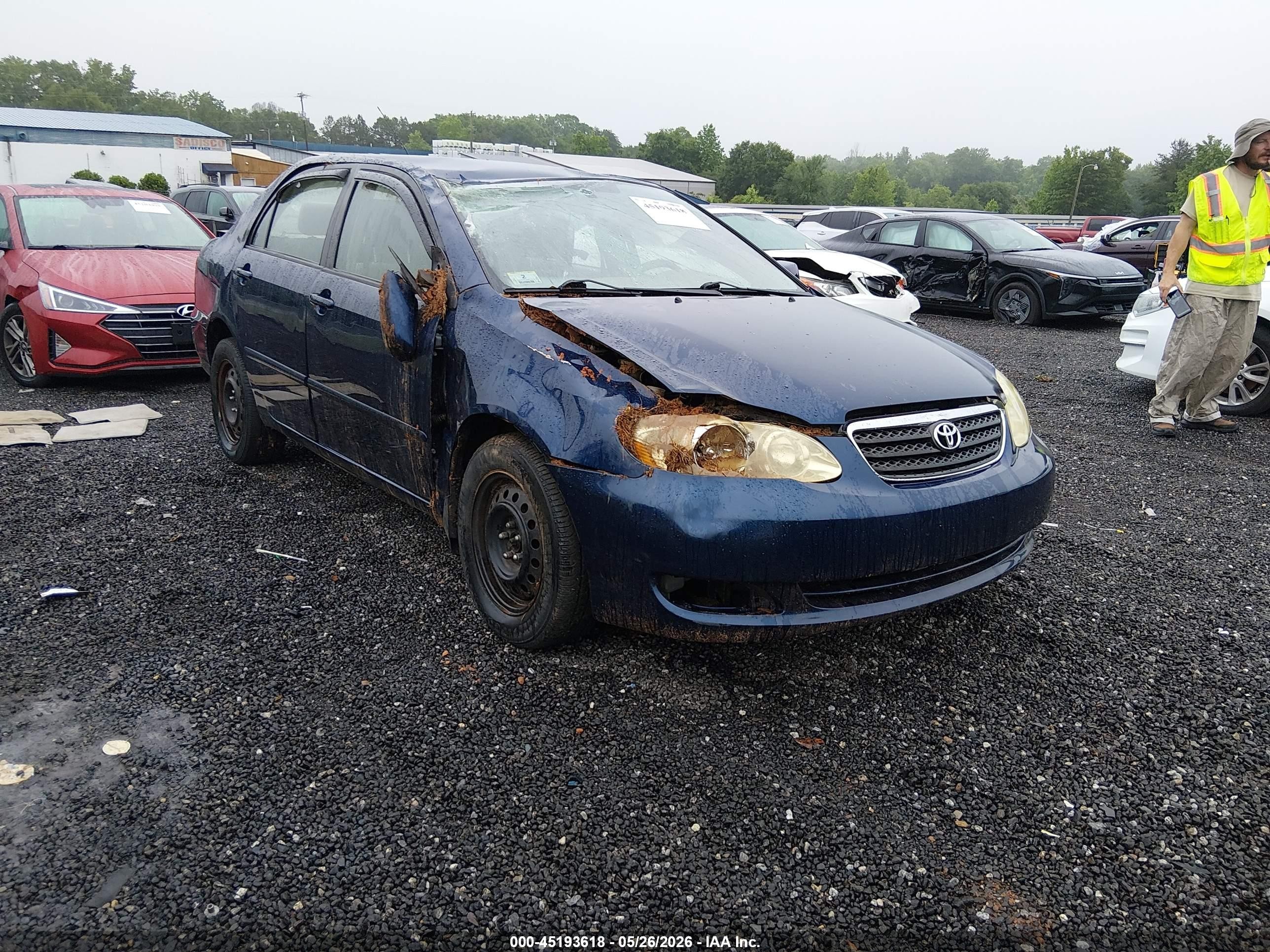 2007 Toyota Corolla Le Blue vin: 2T1BR30E37C830032