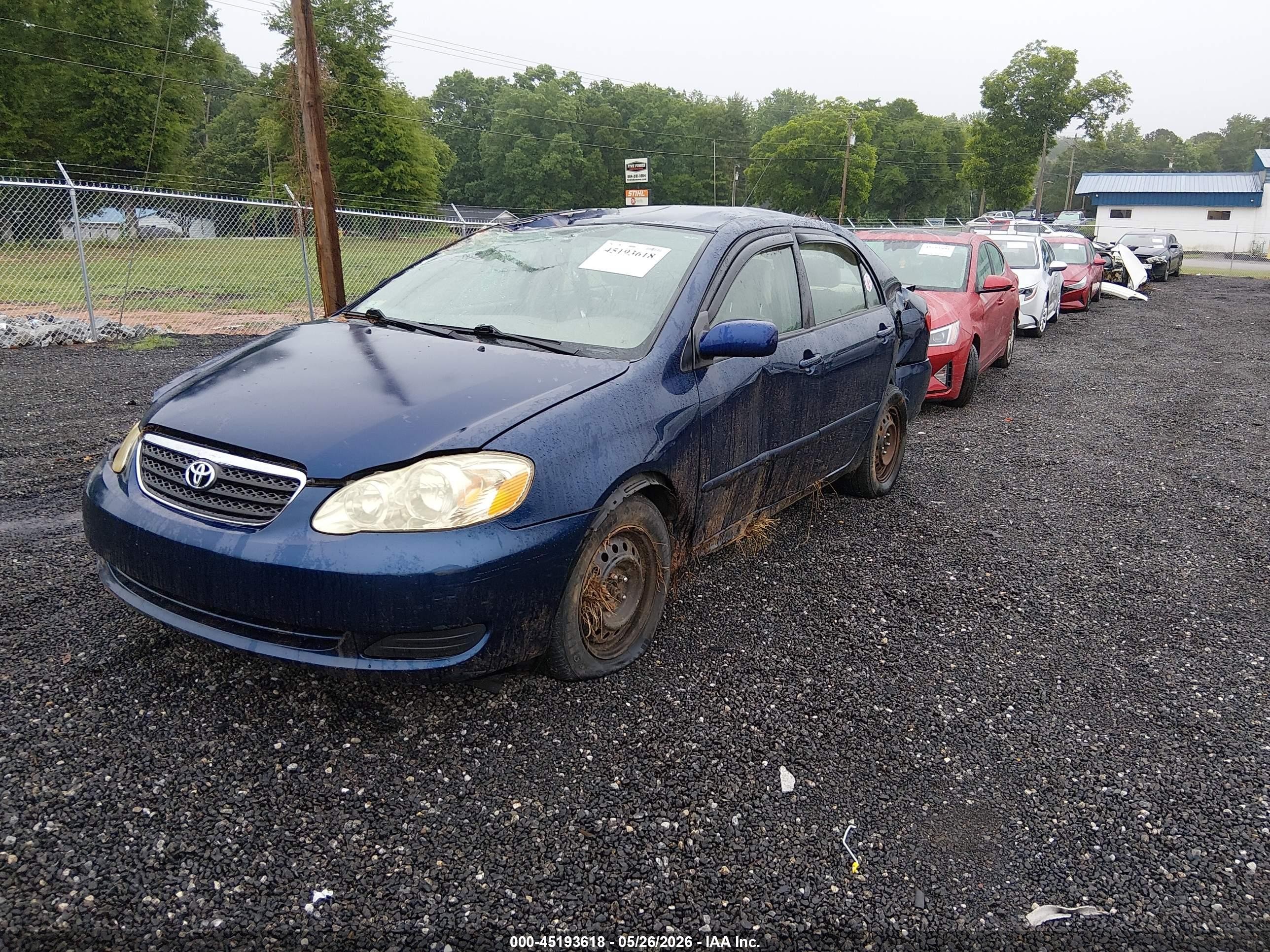 2007 Toyota Corolla Le Blue vin: 2T1BR30E37C830032