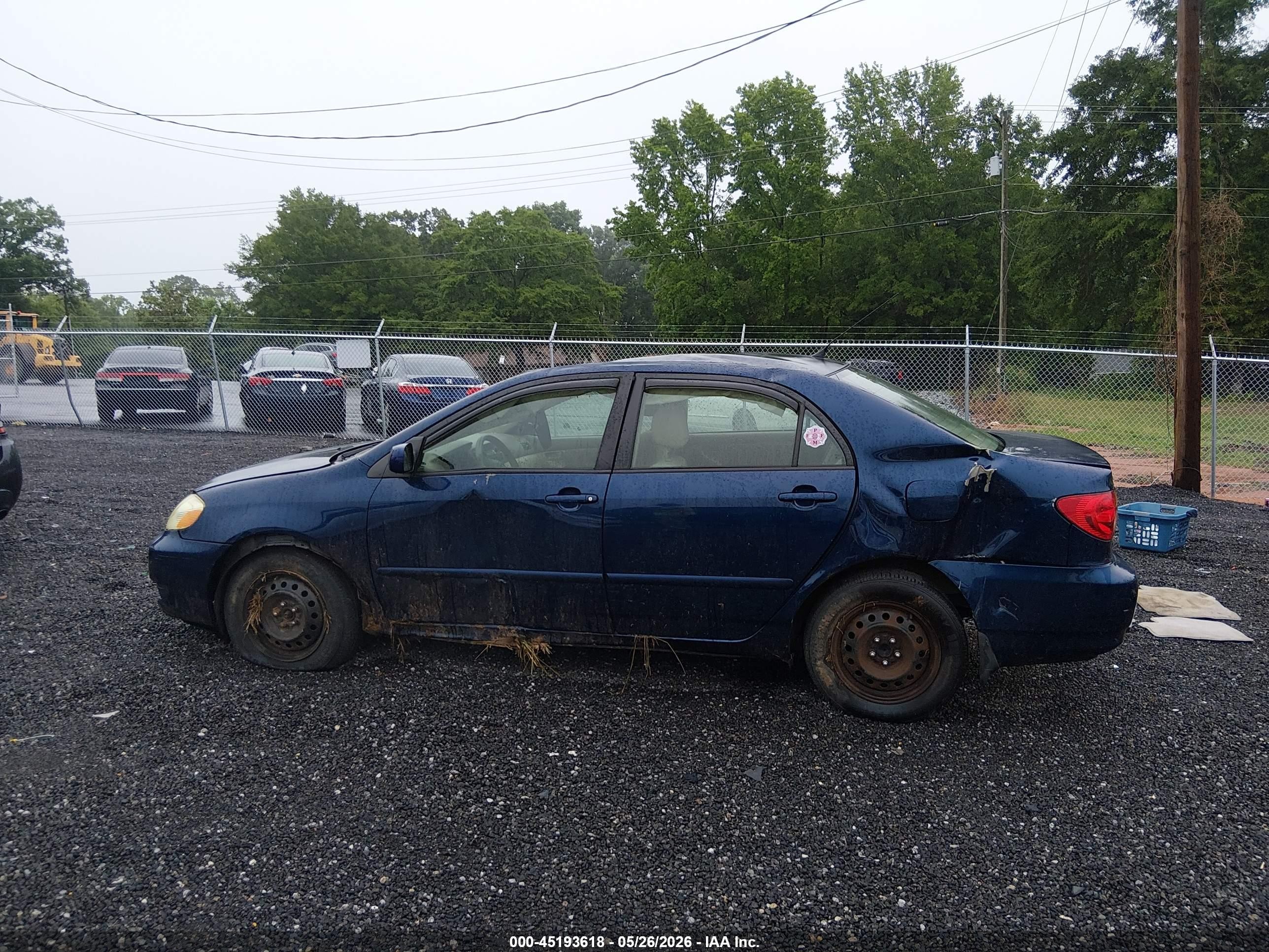 2007 Toyota Corolla Le Blue vin: 2T1BR30E37C830032