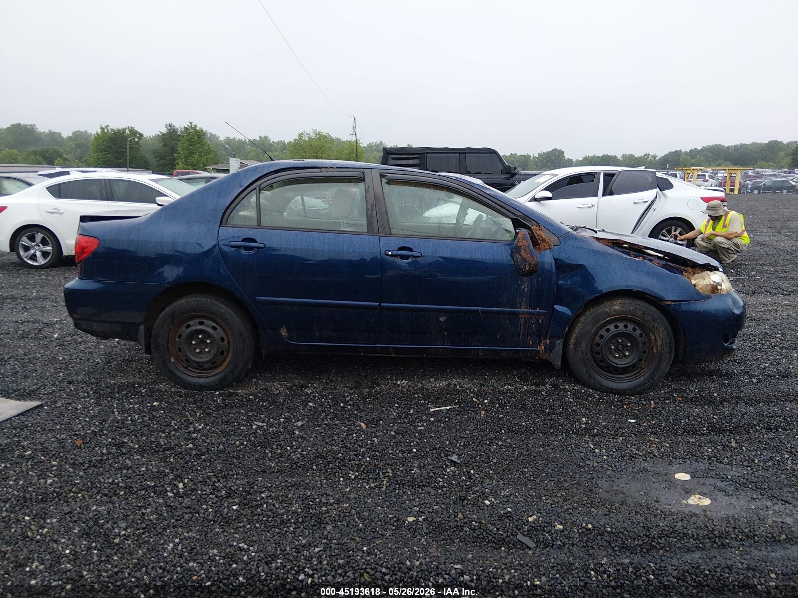 2007 Toyota Corolla Le Blue vin: 2T1BR30E37C830032