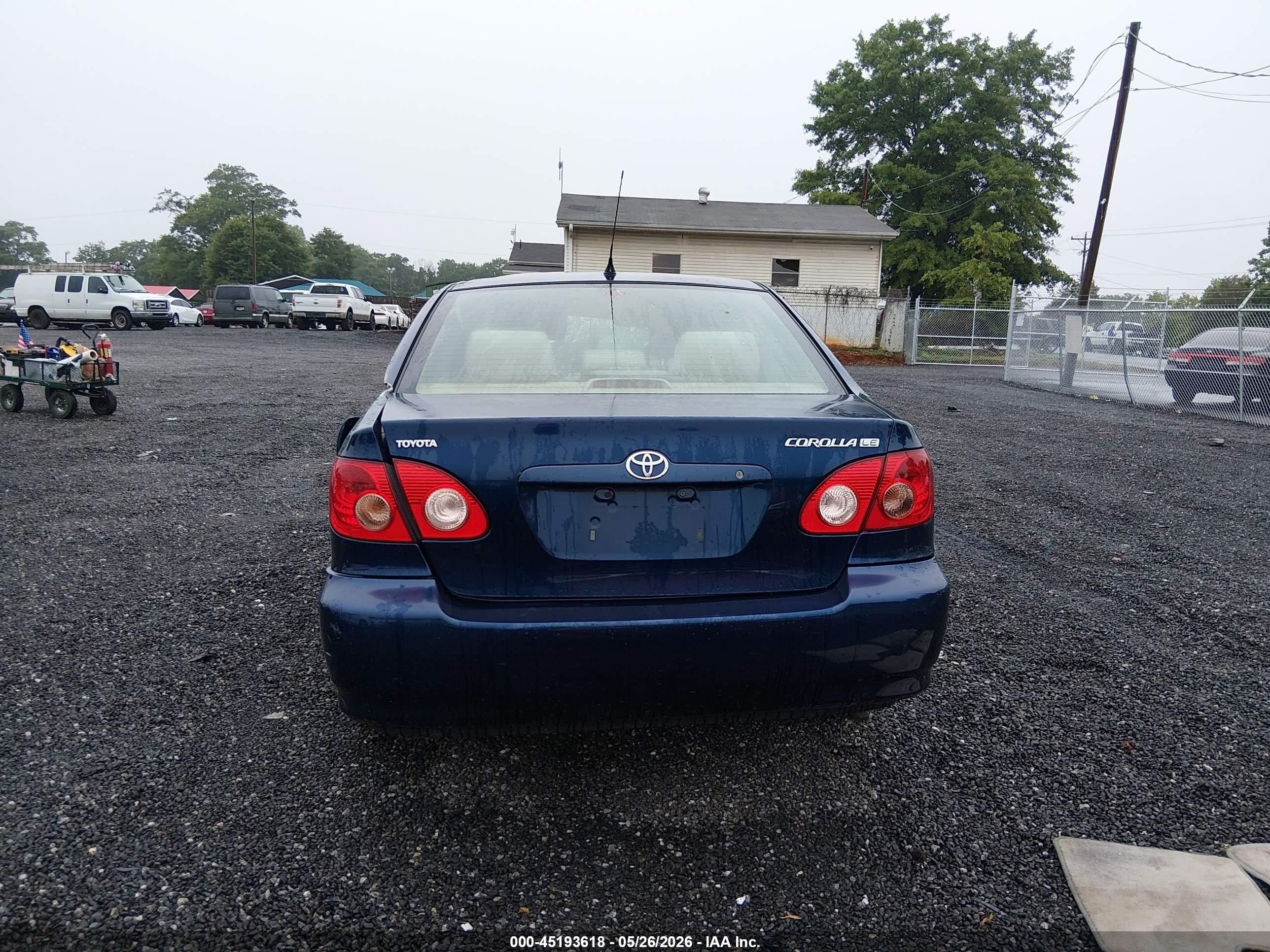 2007 Toyota Corolla Le Blue vin: 2T1BR30E37C830032