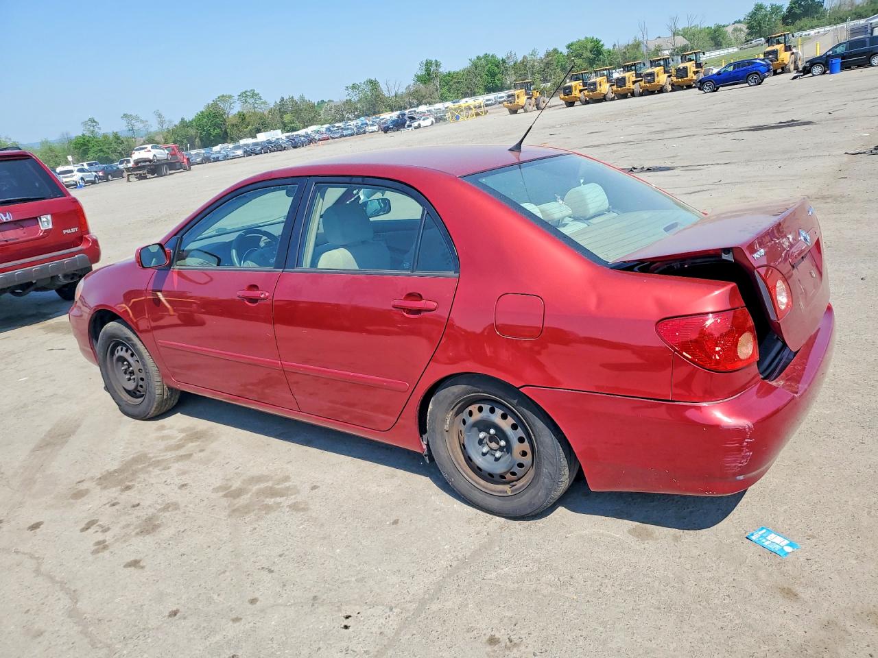 2007 Toyota Corolla Maroon vin: 2T1BR30E37C854086