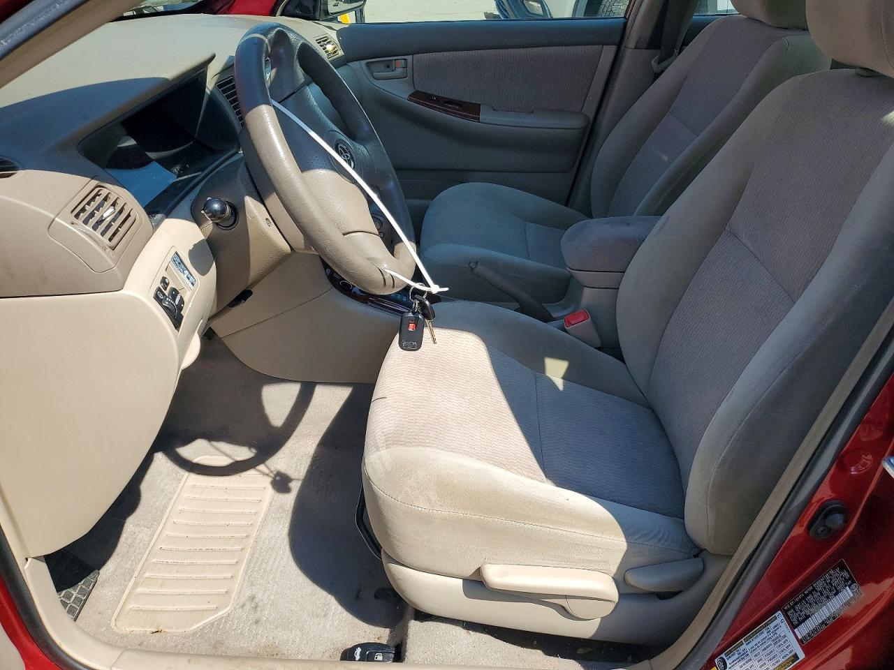 2007 Toyota Corolla Maroon vin: 2T1BR30E37C854086
