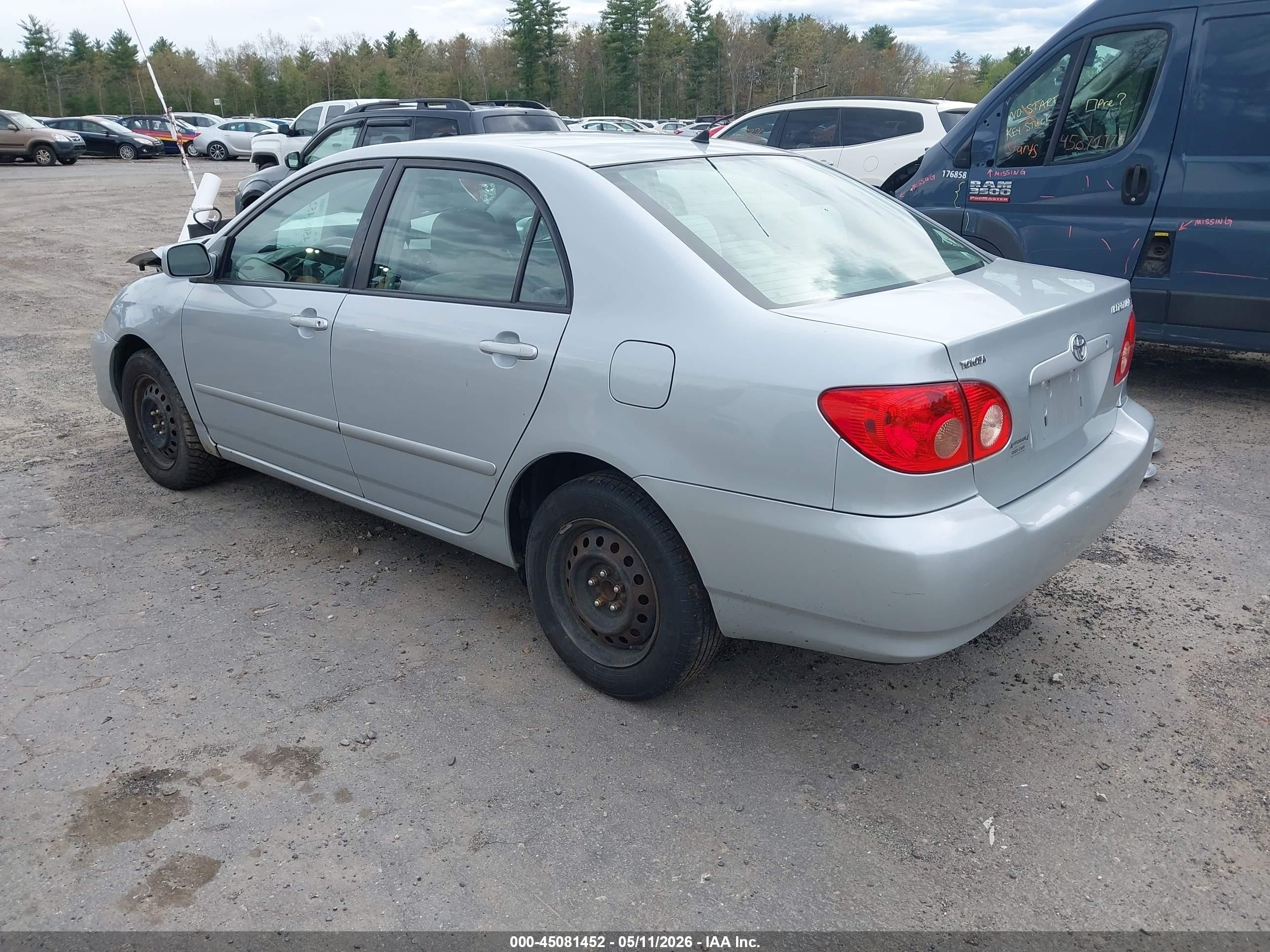 2008 Toyota Corolla Le Silver vin: 2T1BR30E38C856583