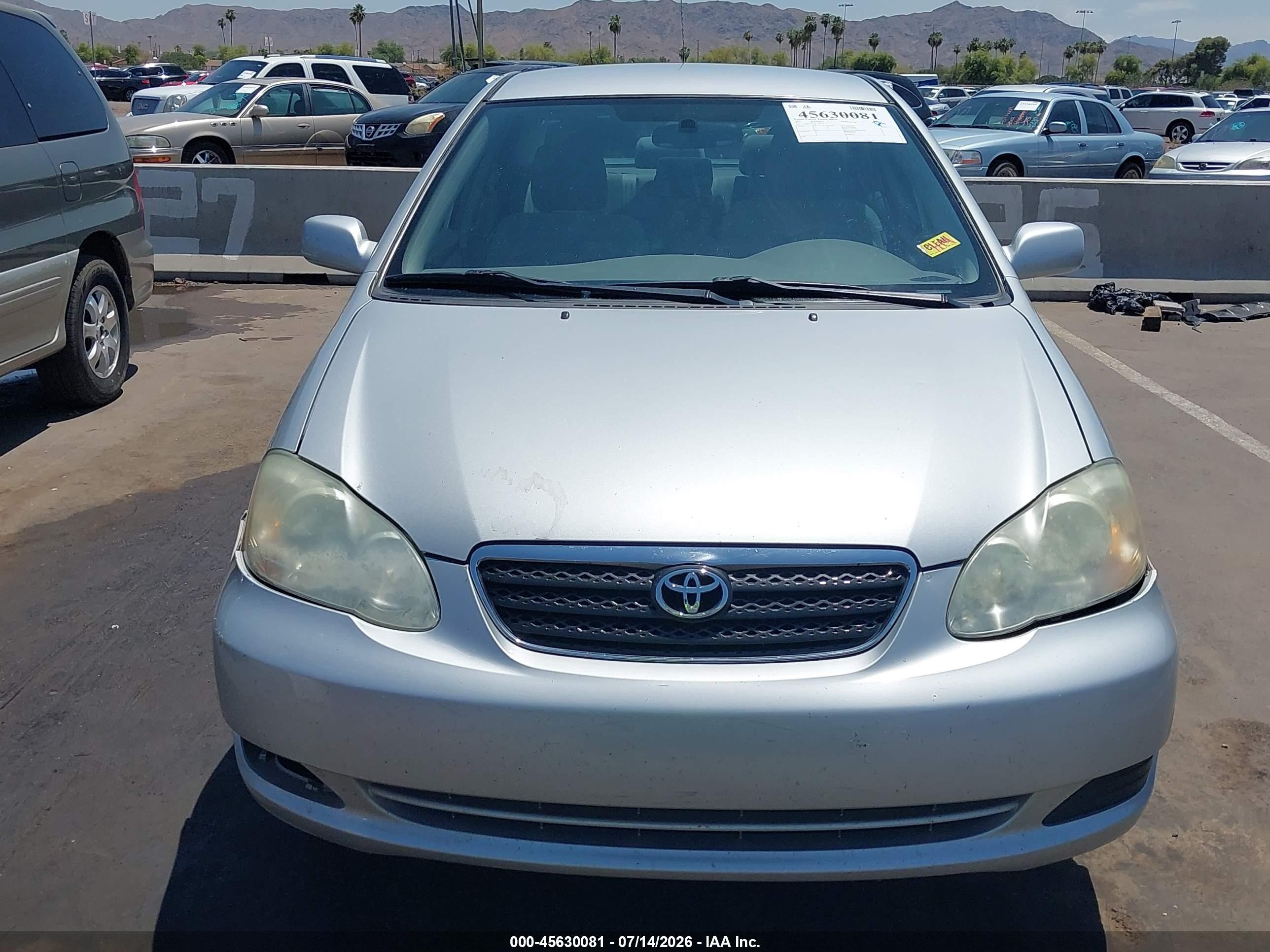 2005 Toyota Corolla Le Silver vin: 2T1BR30E45C387614