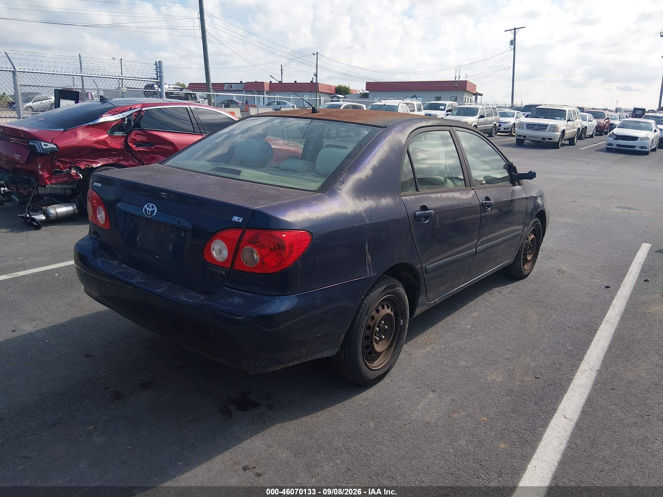 2007 Toyota Corolla Le Синий vin: 2T1BR30E47C759410