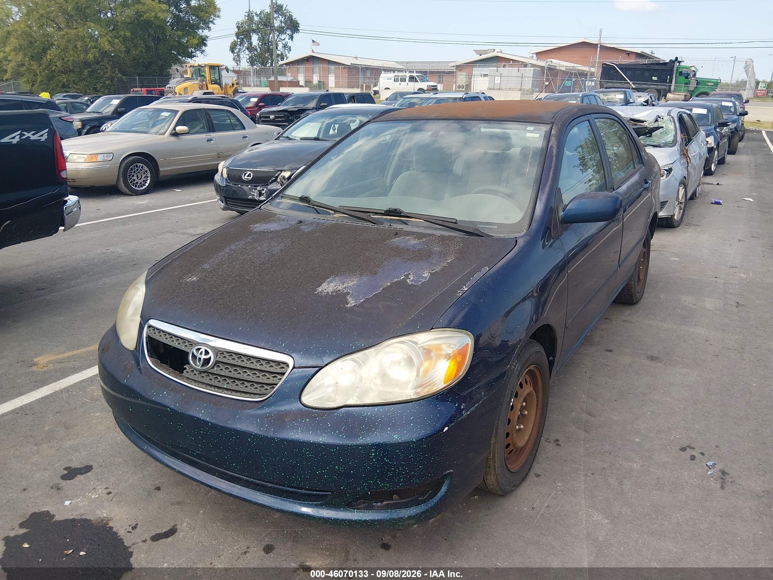 2007 Toyota Corolla Le Синий vin: 2T1BR30E47C759410