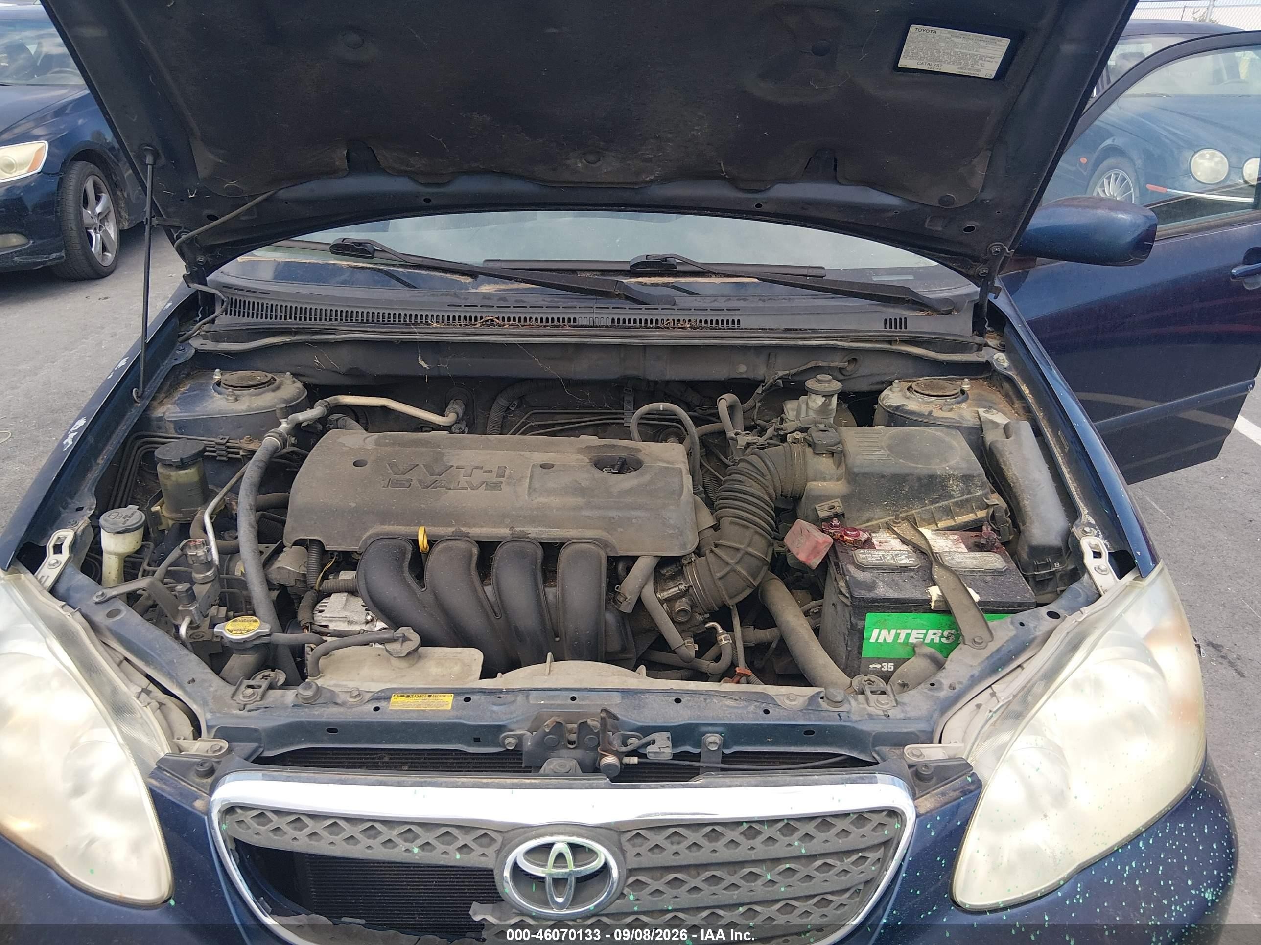 2007 Toyota Corolla Le Синий vin: 2T1BR30E47C759410
