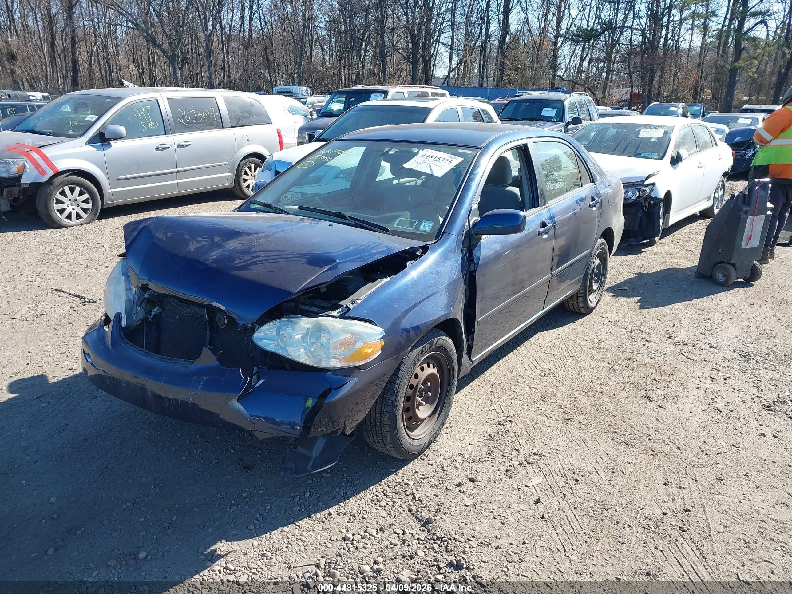 2005 Toyota Corolla Le Blue vin: 2T1BR30E55C388884