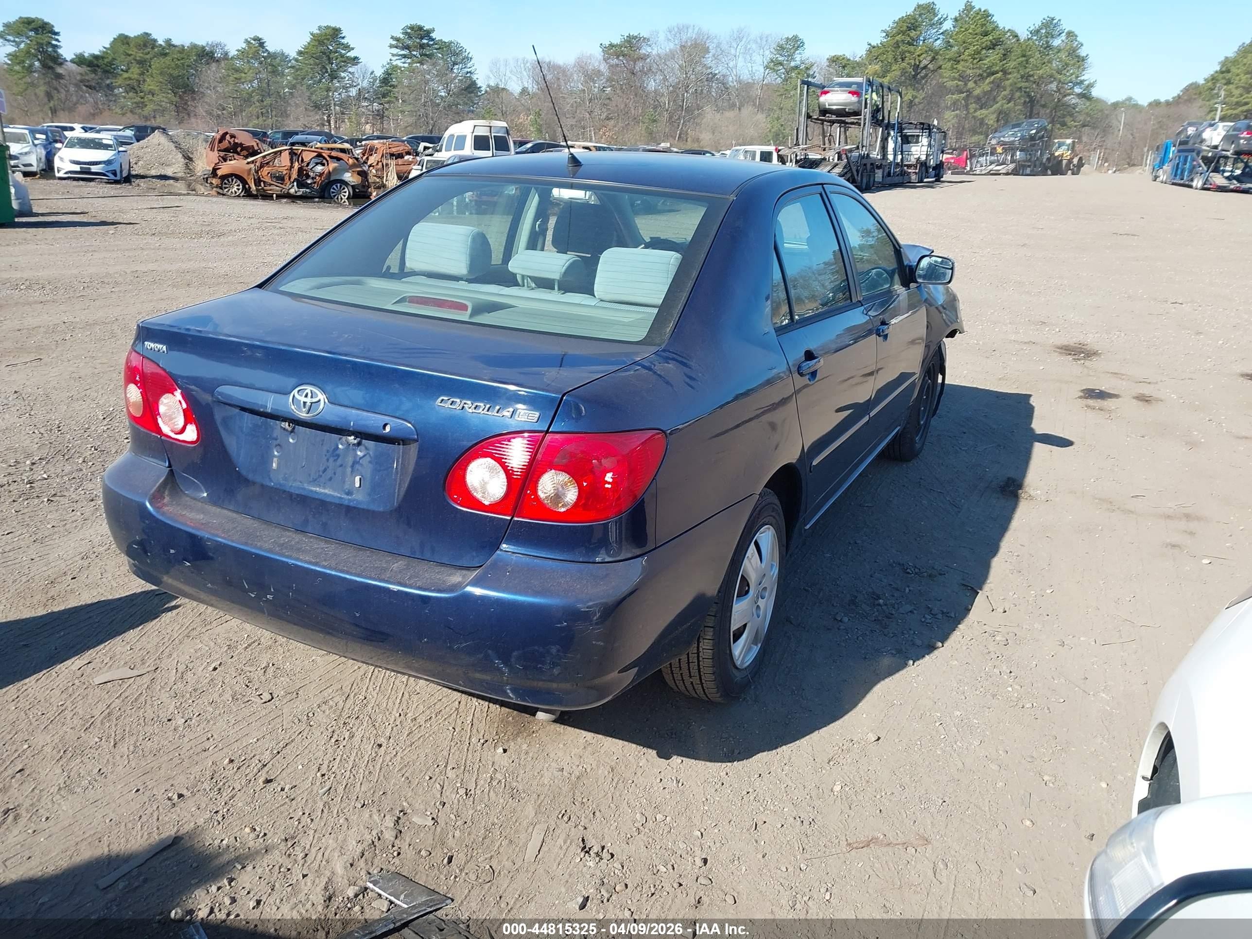 2005 Toyota Corolla Le Blue vin: 2T1BR30E55C388884