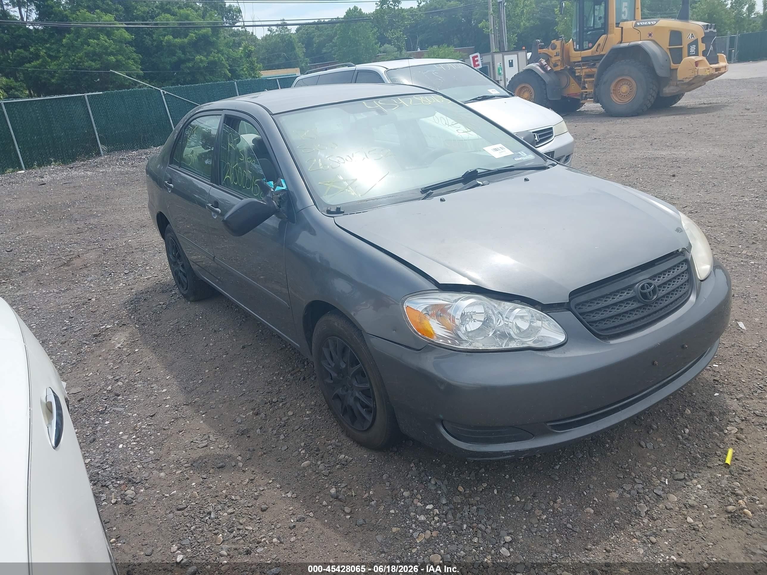 2006 Toyota Corolla Le Gray vin: 2T1BR30E56C676339