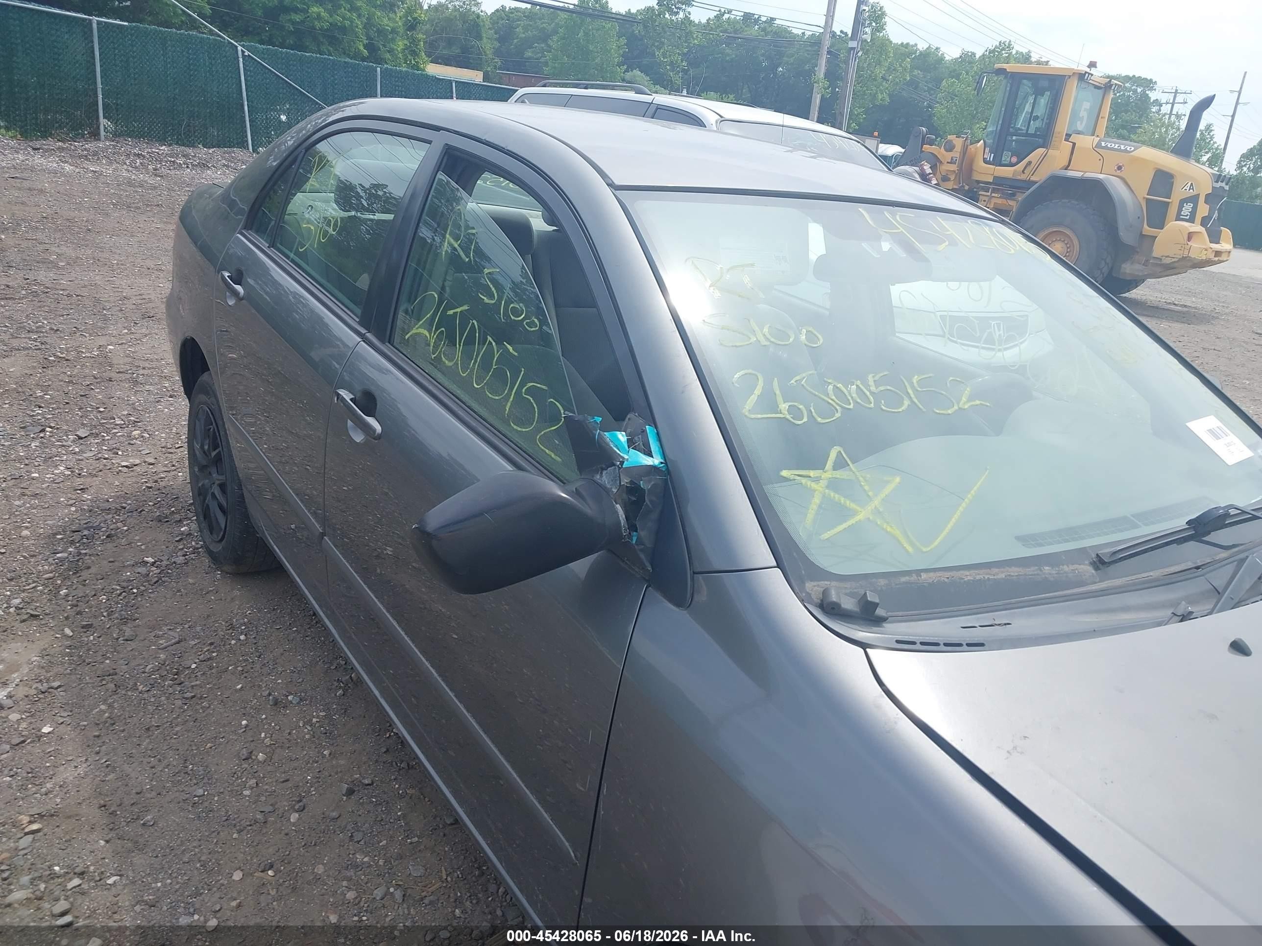 2006 Toyota Corolla Le Gray vin: 2T1BR30E56C676339