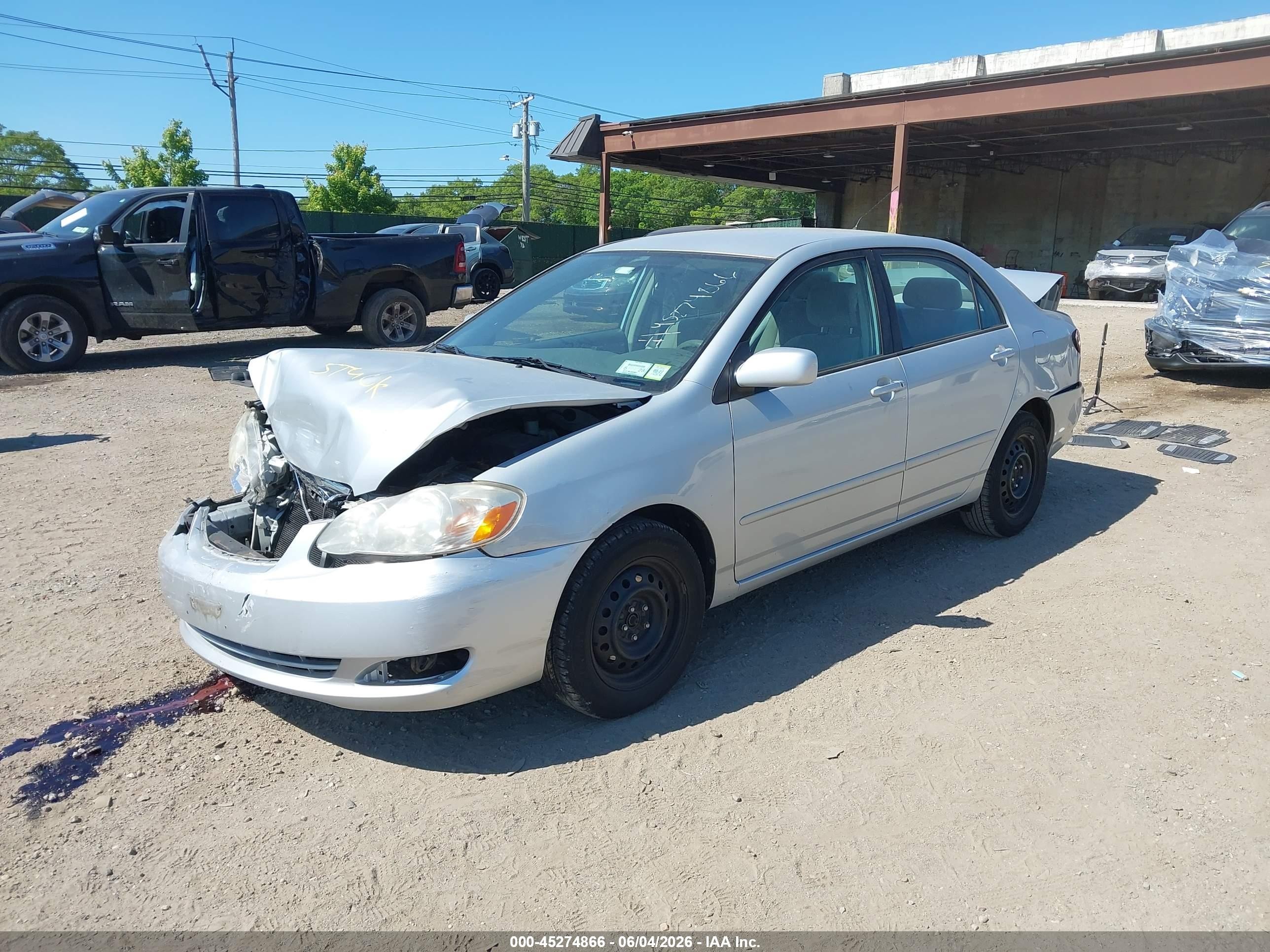 2007 Toyota Corolla Le Gray vin: 2T1BR30E57C765099