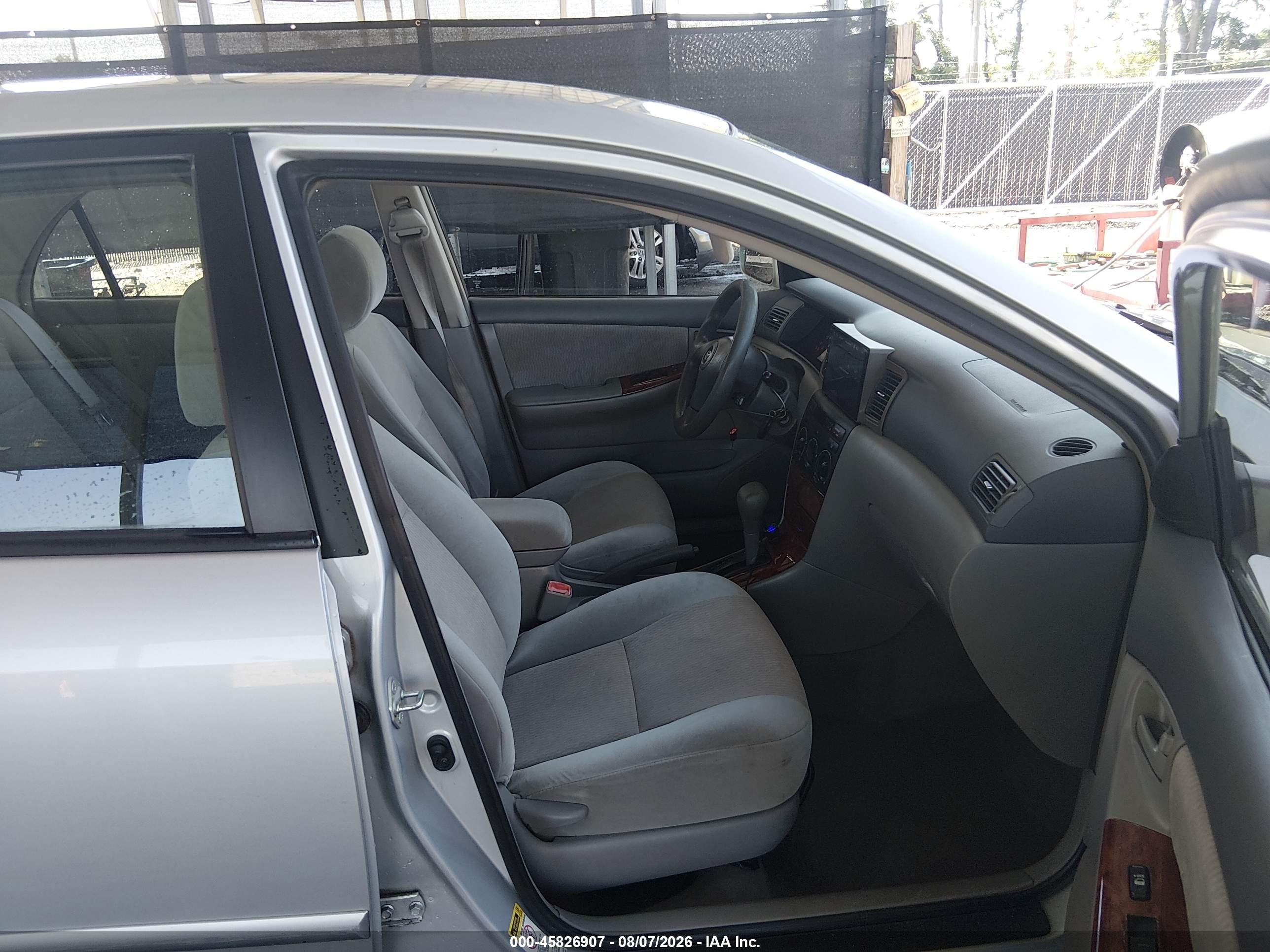 2008 Toyota Corolla Le Silver vin: 2T1BR30E58C880206