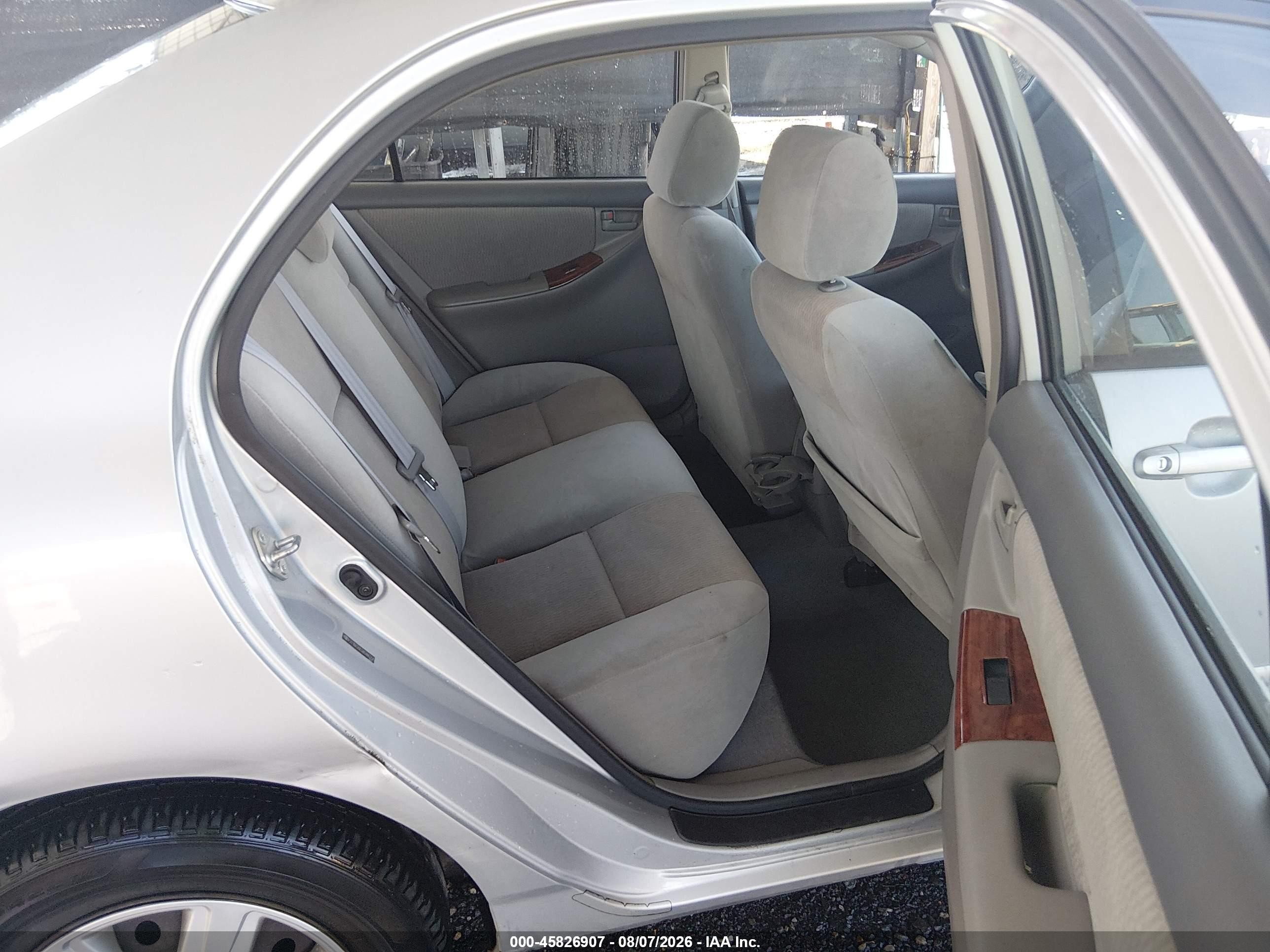 2008 Toyota Corolla Le Silver vin: 2T1BR30E58C880206
