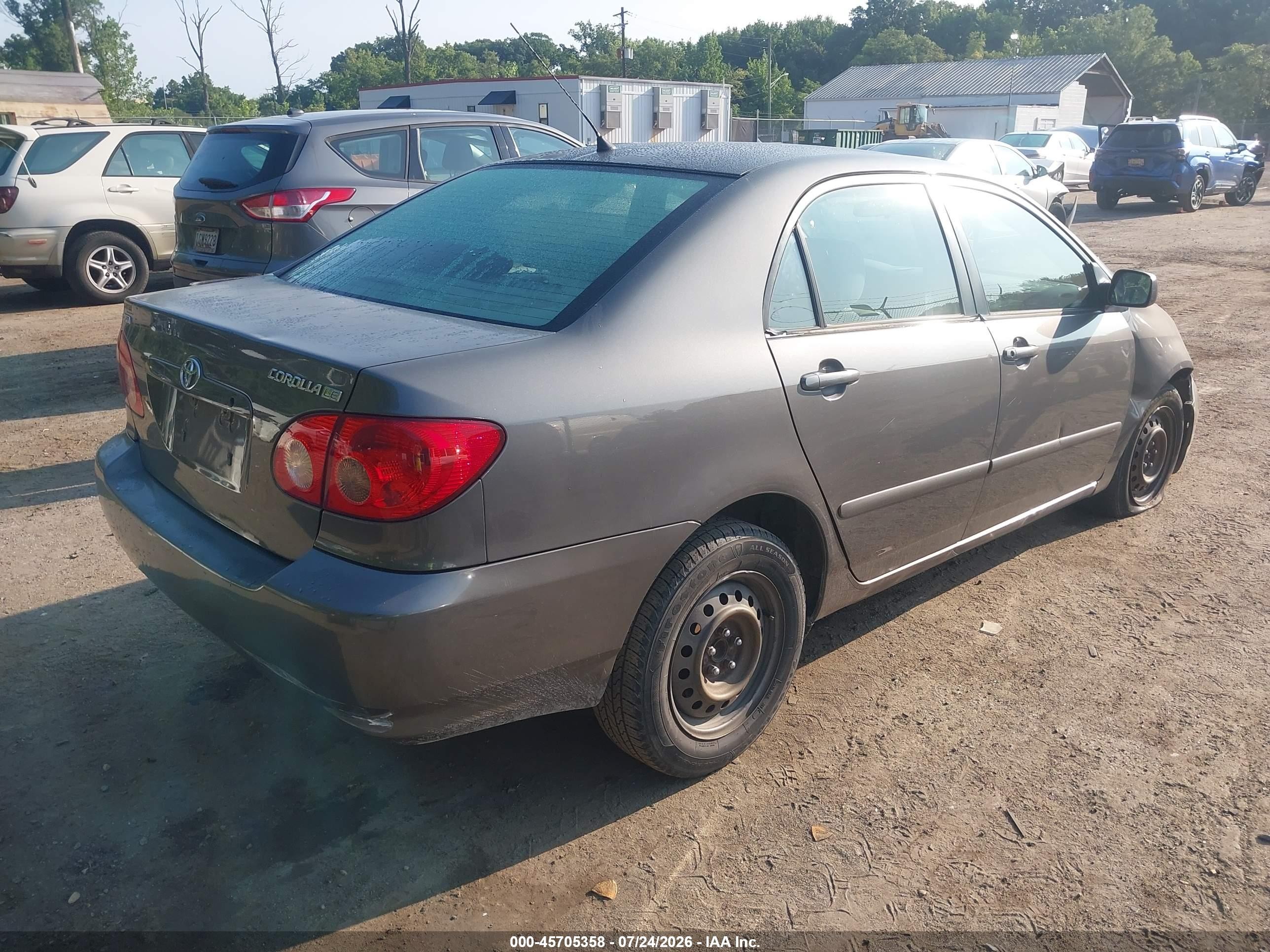 2005 Toyota Corolla Le Silver vin: 2T1BR30E65C488539
