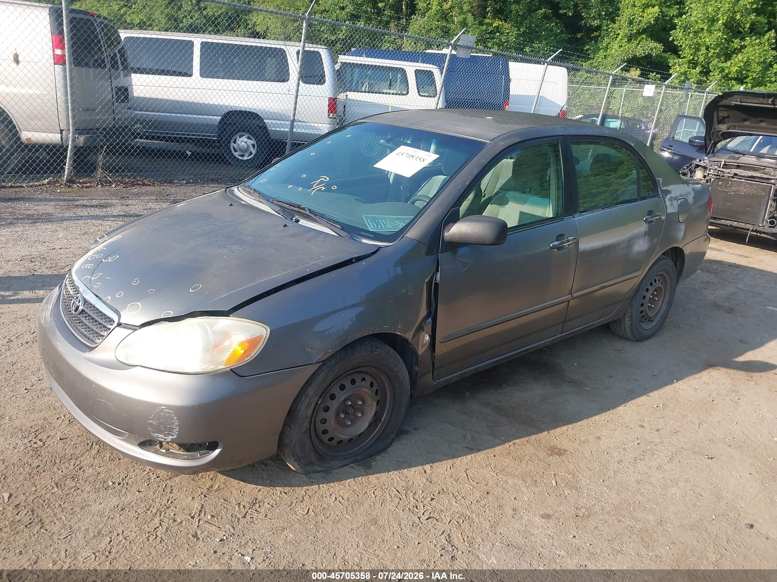2005 Toyota Corolla Le Silver vin: 2T1BR30E65C488539