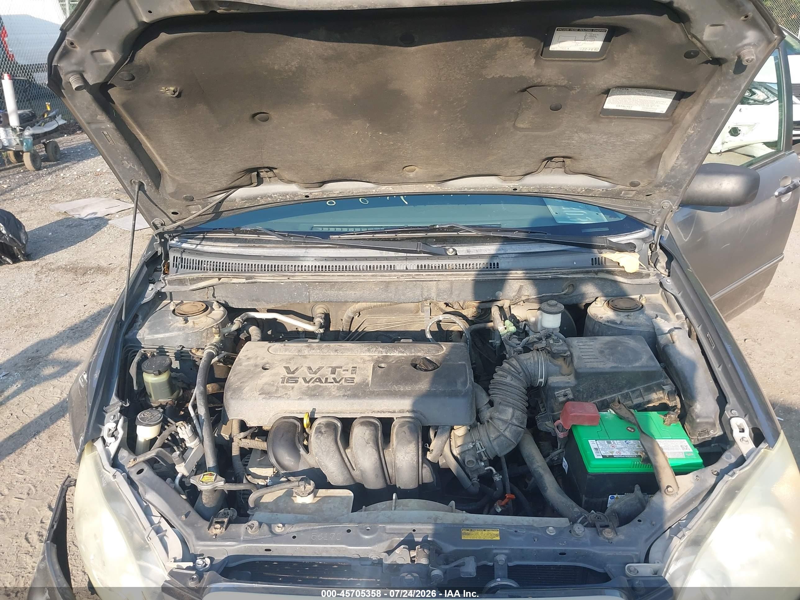 2005 Toyota Corolla Le Silver vin: 2T1BR30E65C488539