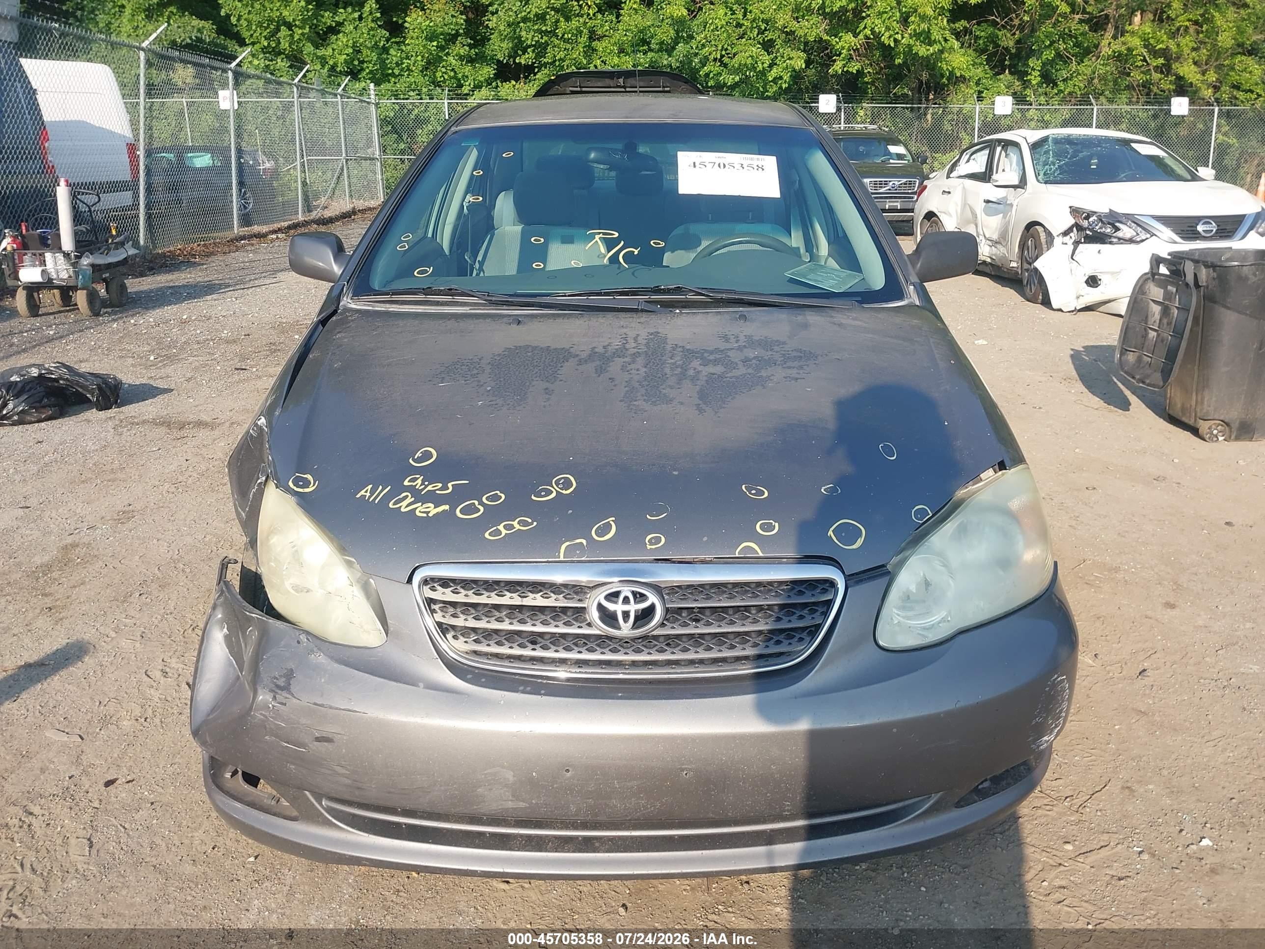 2005 Toyota Corolla Le Silver vin: 2T1BR30E65C488539