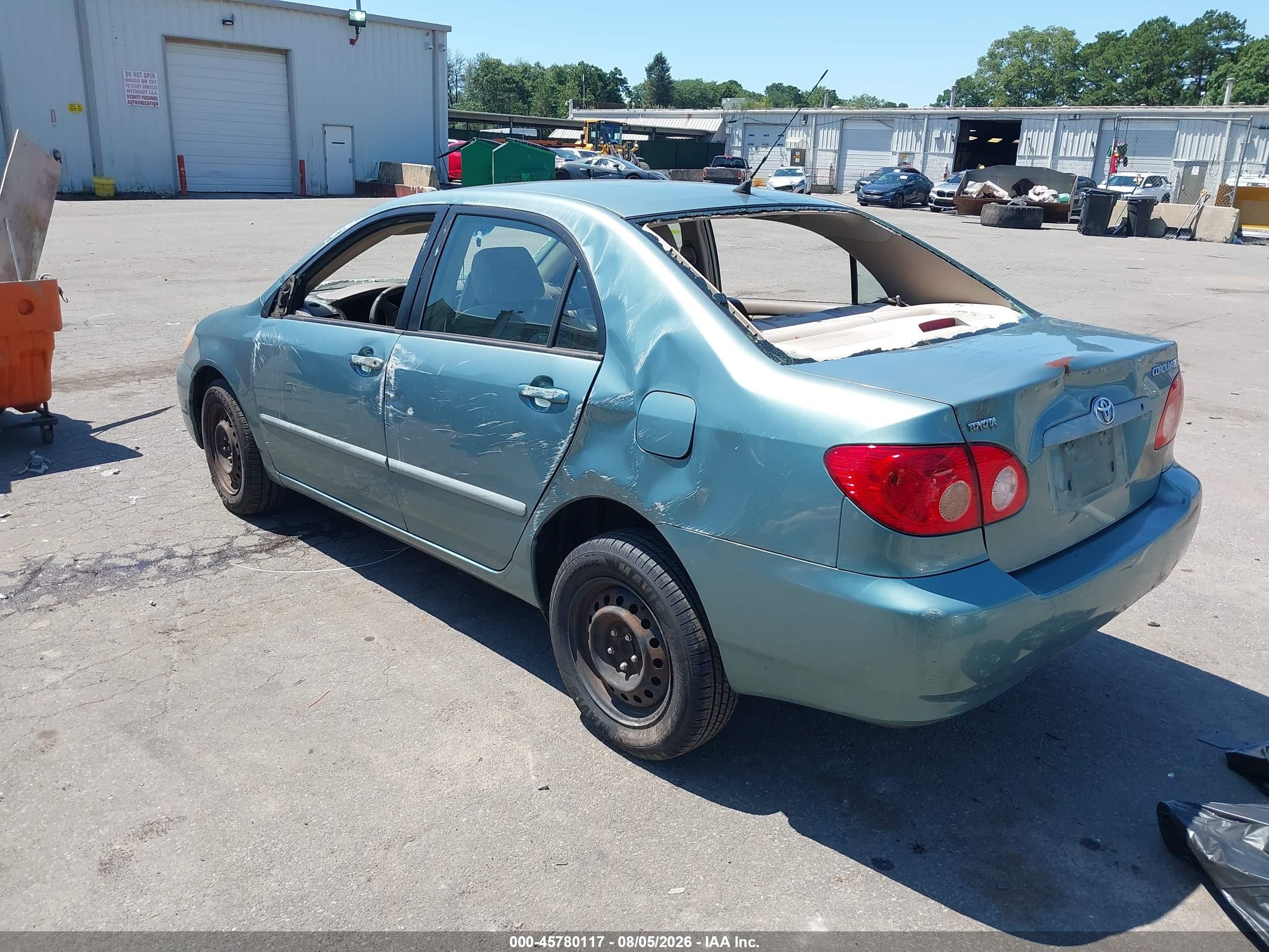 2006 Toyota Corolla Le Green vin: 2T1BR30E66C619843