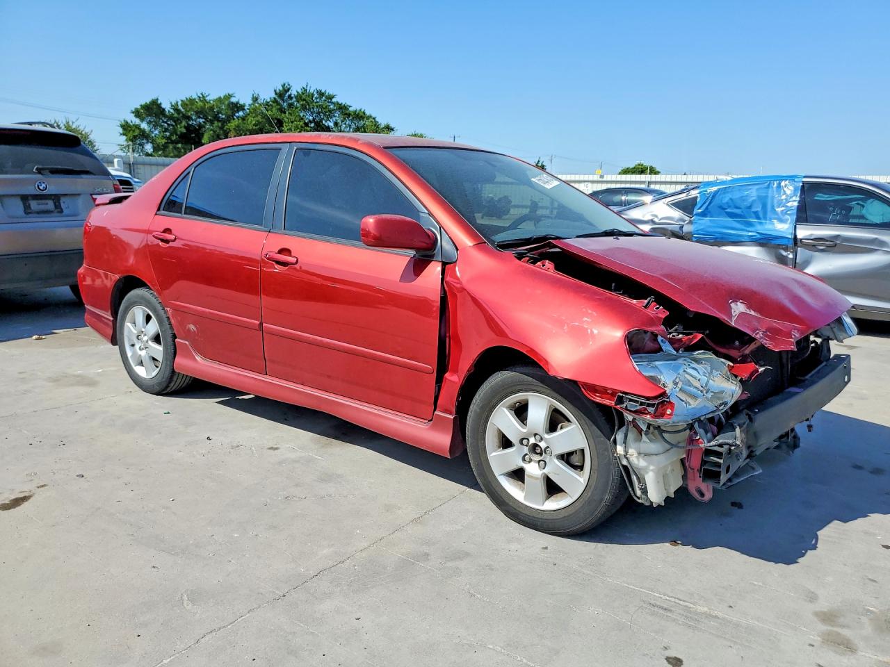 2007 Toyota Corolla S Red vin: 2T1BR30E67C758324