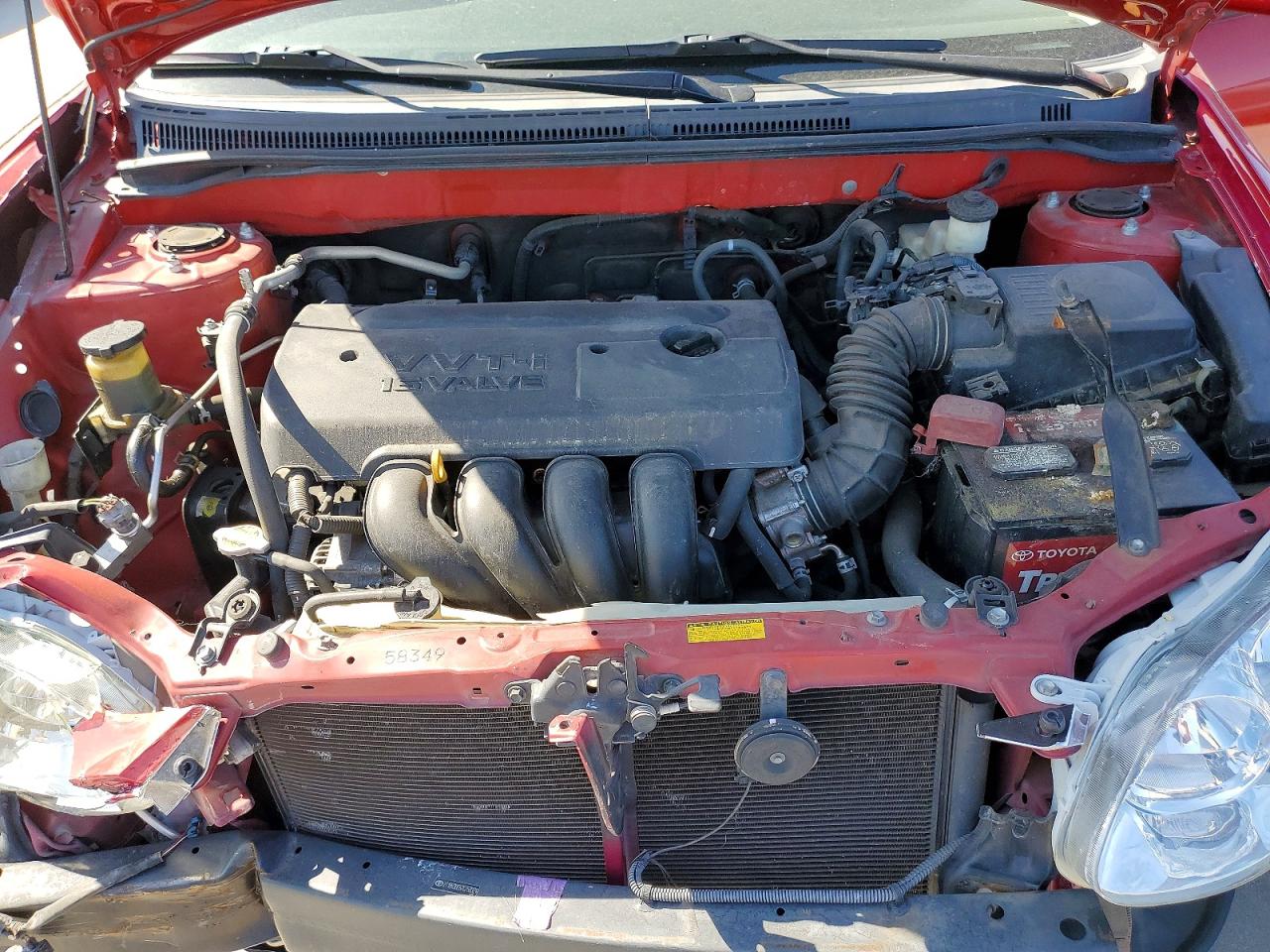 2007 Toyota Corolla S Red vin: 2T1BR30E67C758324