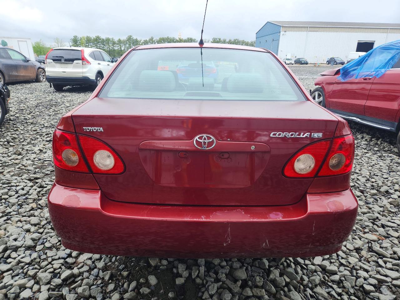 2008 Toyota Corolla Le Red vin: 2T1BR30E68C925475
