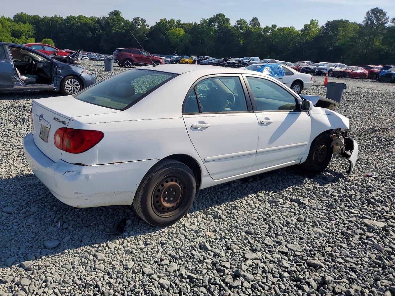 2005 Toyota Corolla Le White vin: 2T1BR30E75C491353